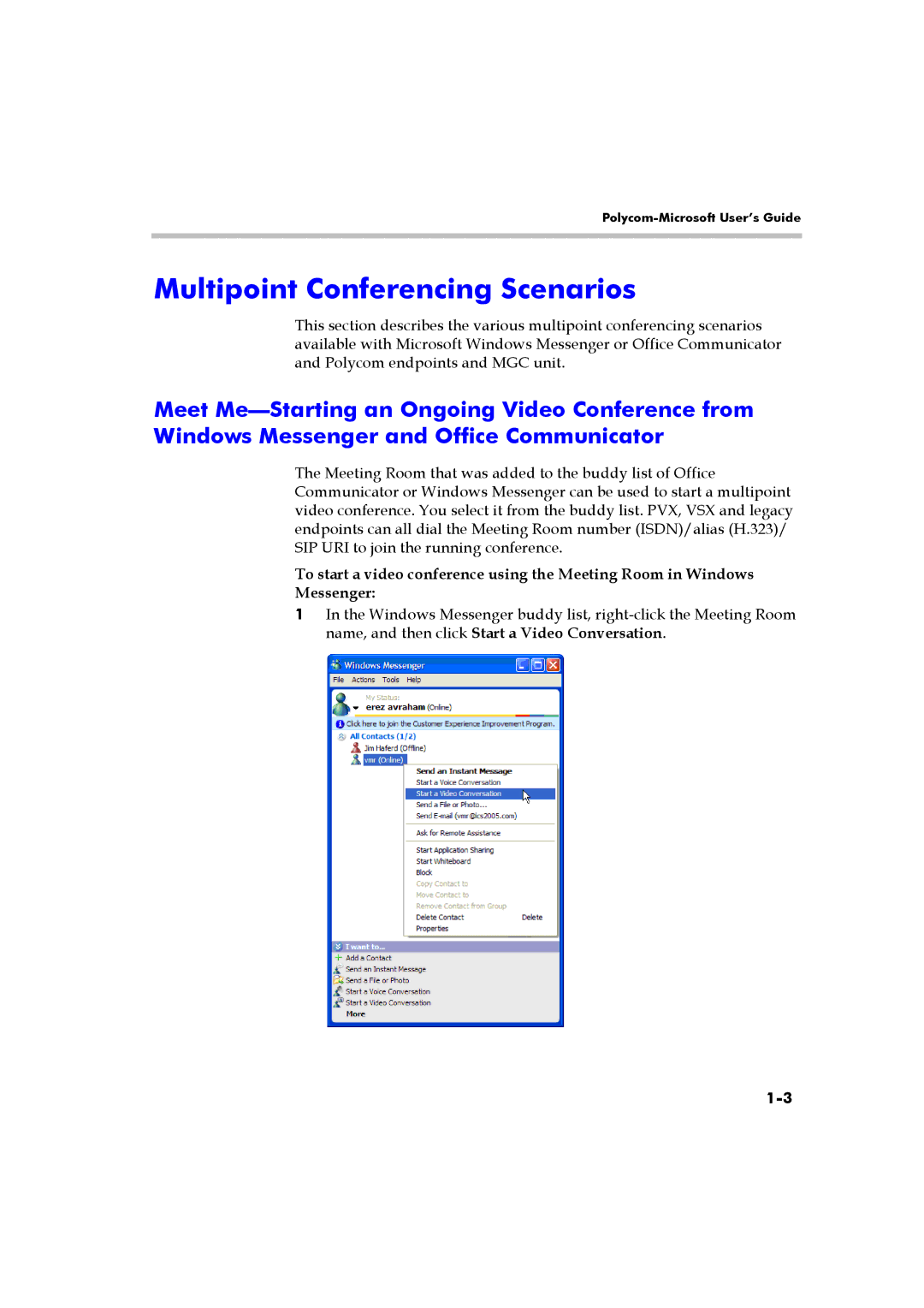 Polycom DOC2223A manual Multipoint Conferencing Scenarios 