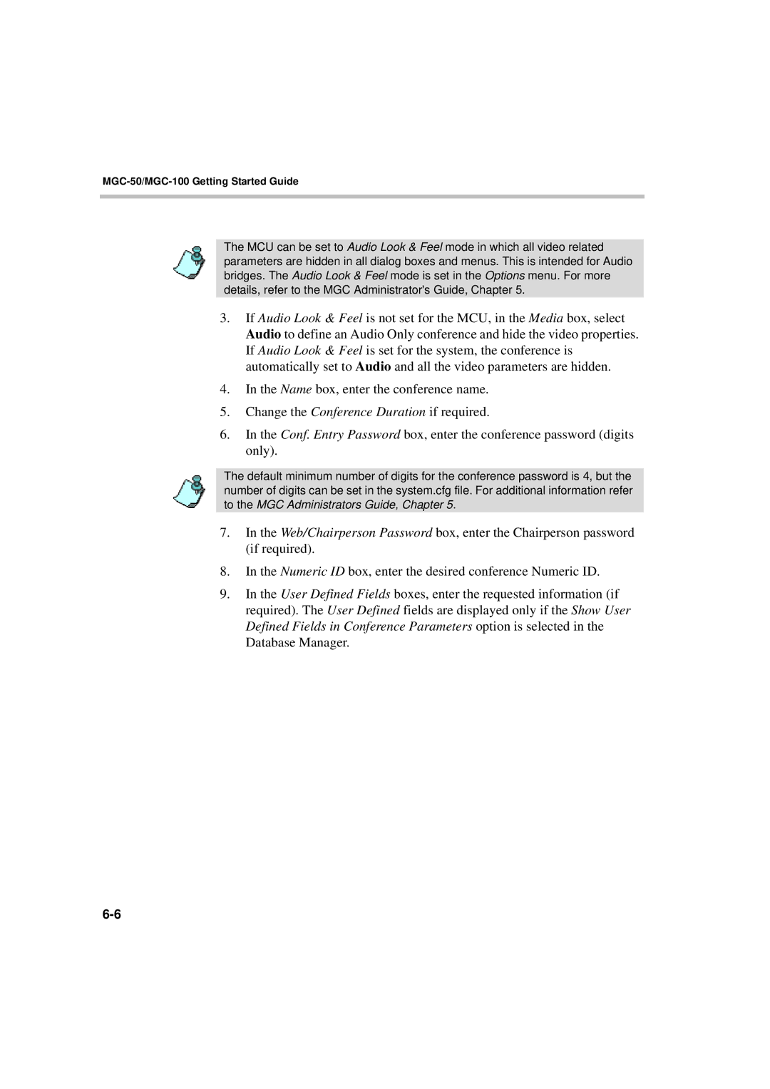 Polycom DOC2230A manual MGC-50/MGC-100 Getting Started Guide 