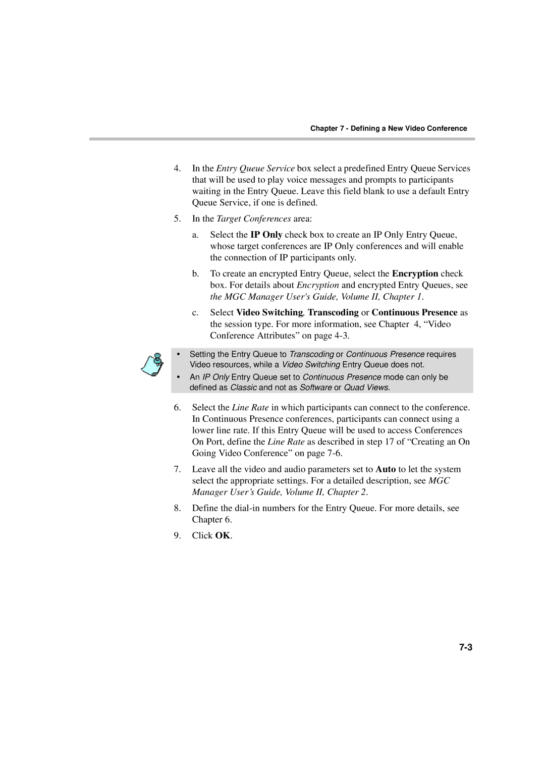 Polycom DOC2230A manual Target Conferences area 