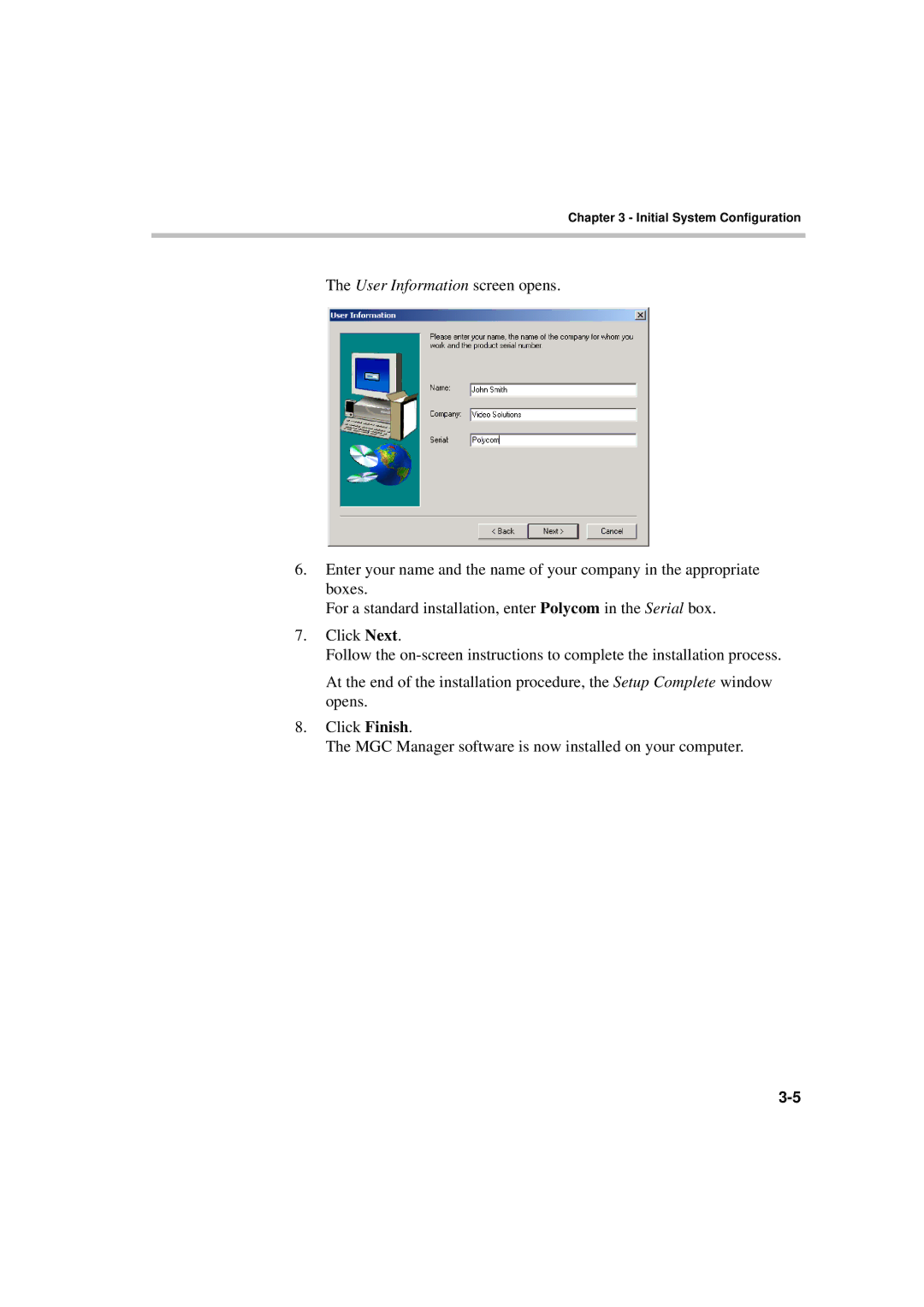 Polycom DOC2230A manual Initial System Configuration 