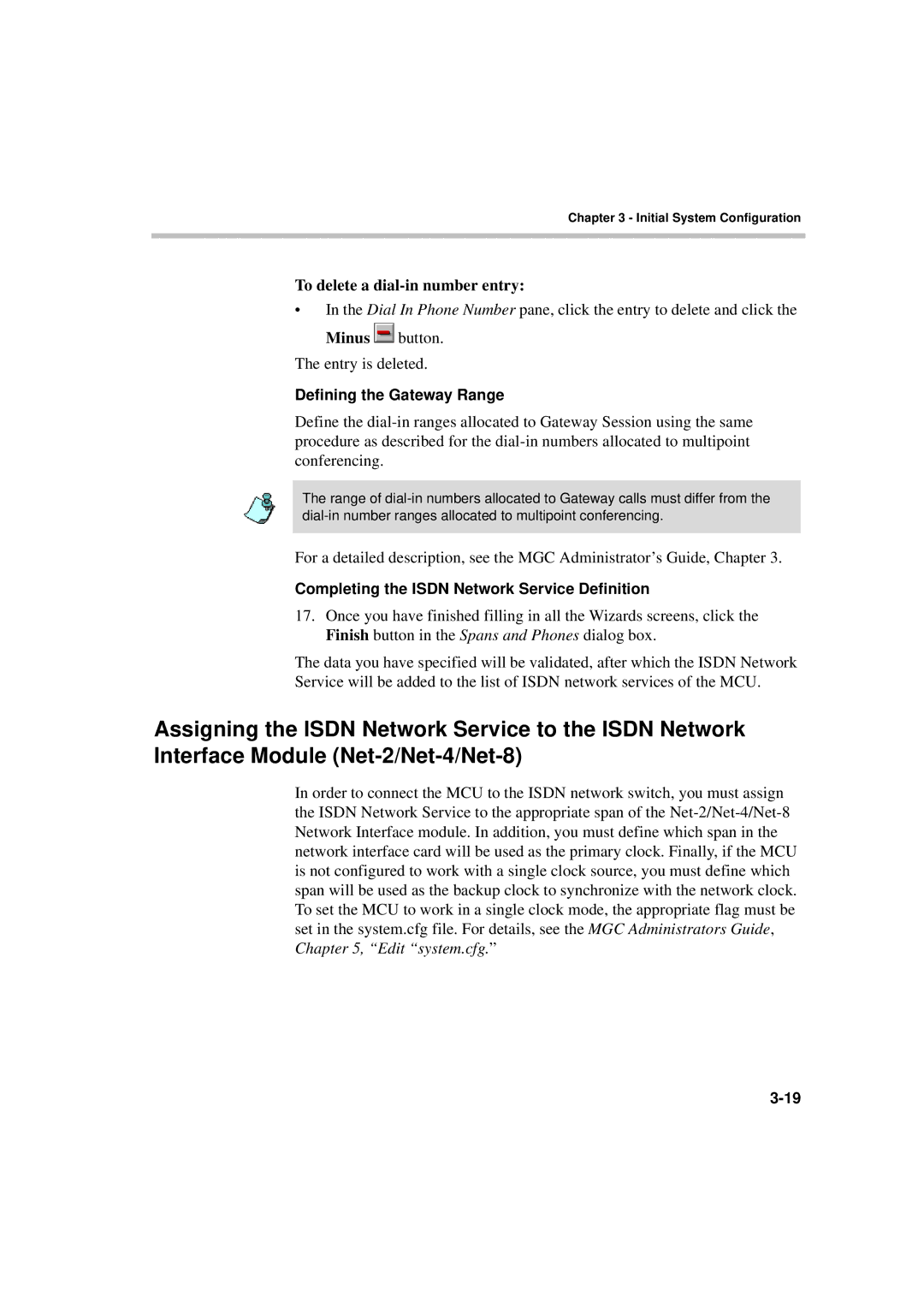 Polycom DOC2230A manual To delete a dial-in number entry 