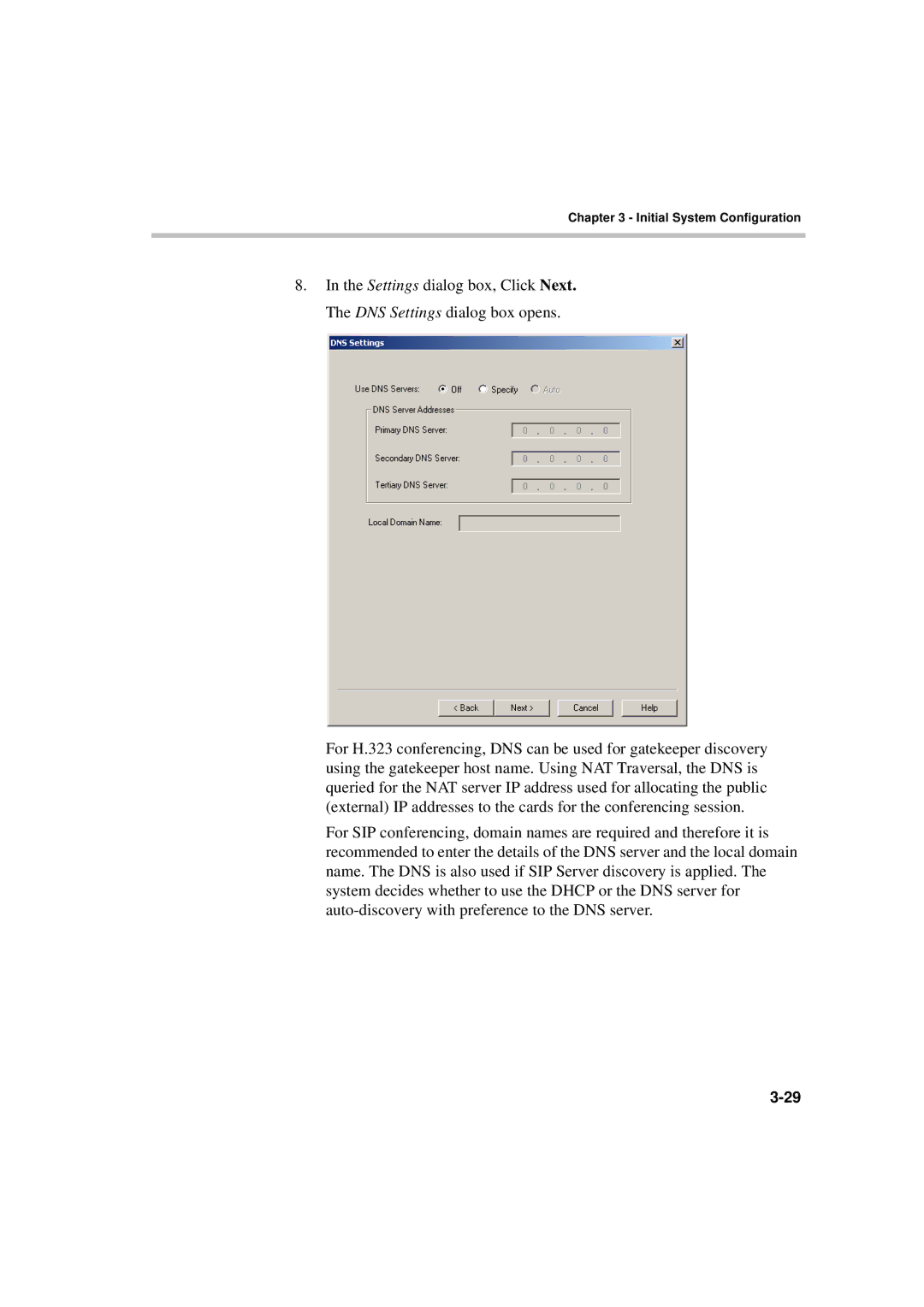 Polycom DOC2230A manual Initial System Configuration 