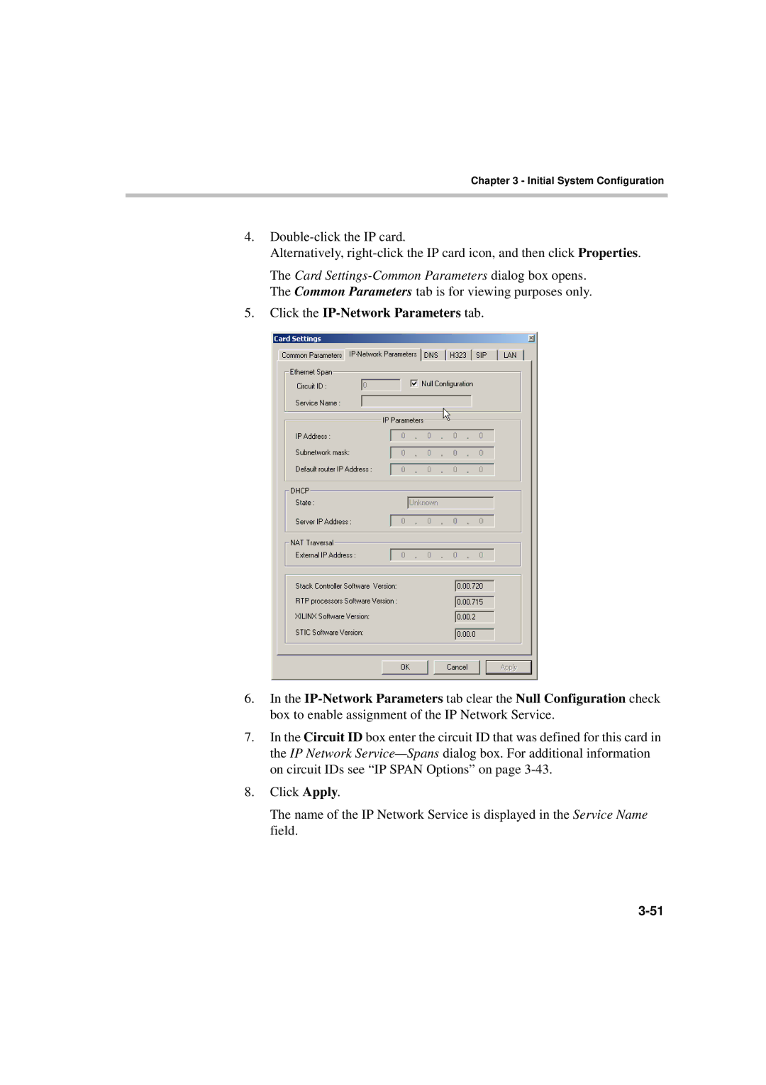 Polycom DOC2230A manual Click the IP-Network Parameters tab 