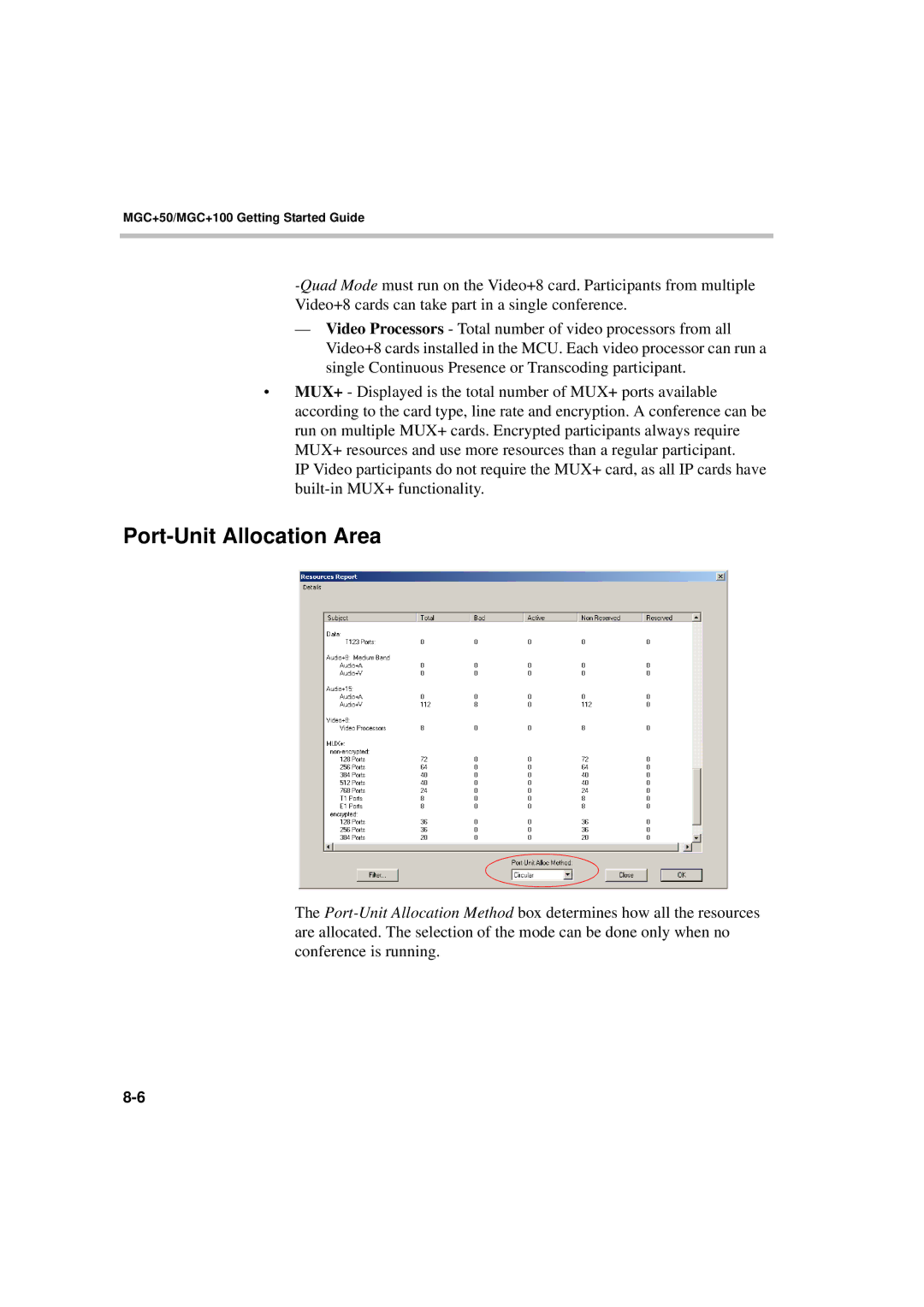 Polycom DOC2231A manual Port-Unit Allocation Area 