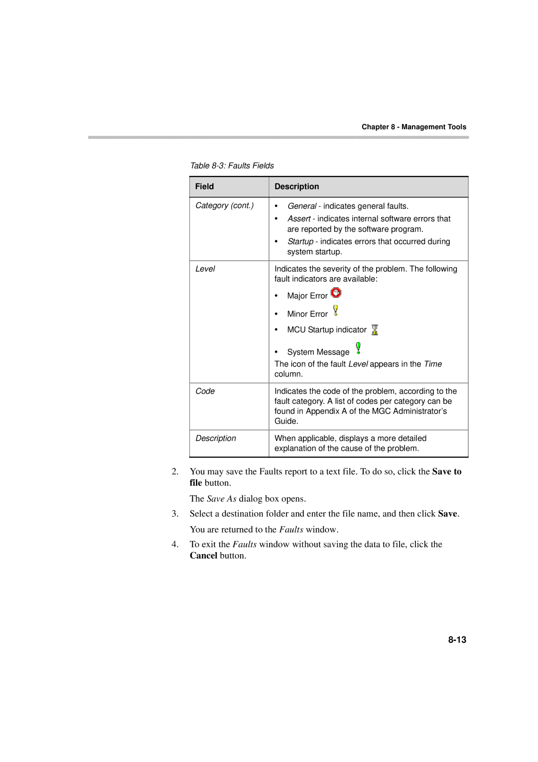 Polycom DOC2231A manual Field Description 