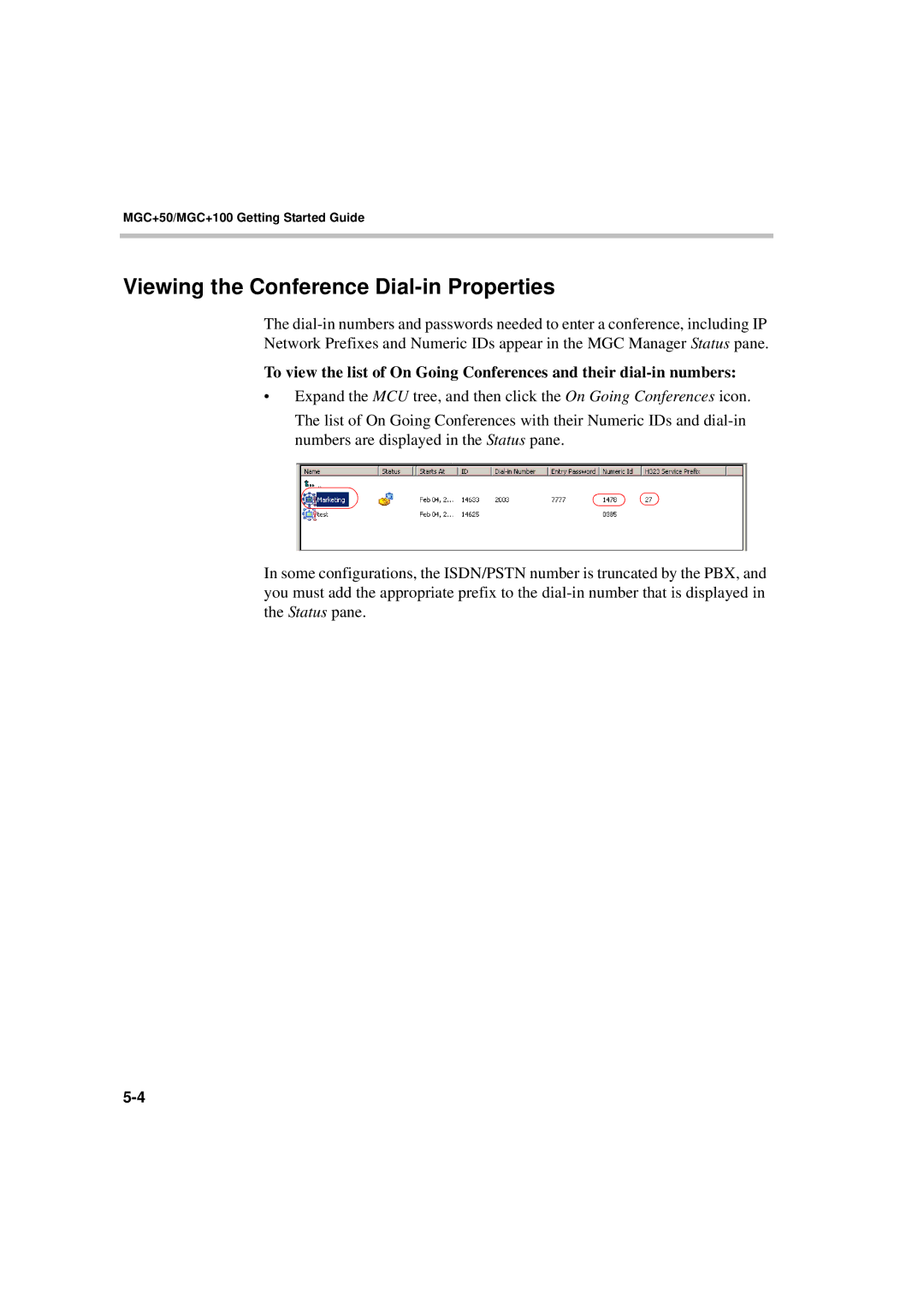 Polycom DOC2231A manual Viewing the Conference Dial-in Properties 