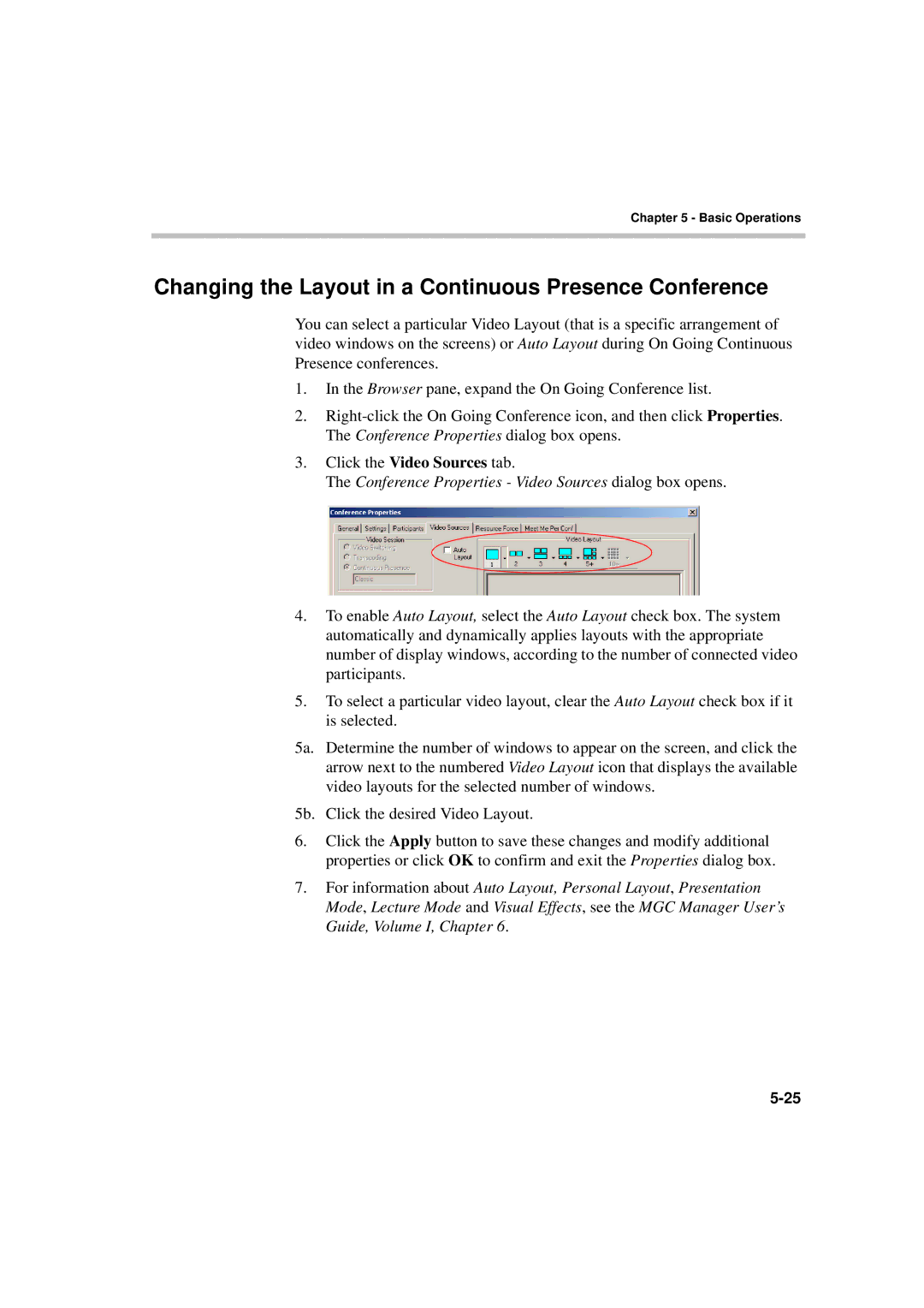 Polycom DOC2231A manual Changing the Layout in a Continuous Presence Conference 