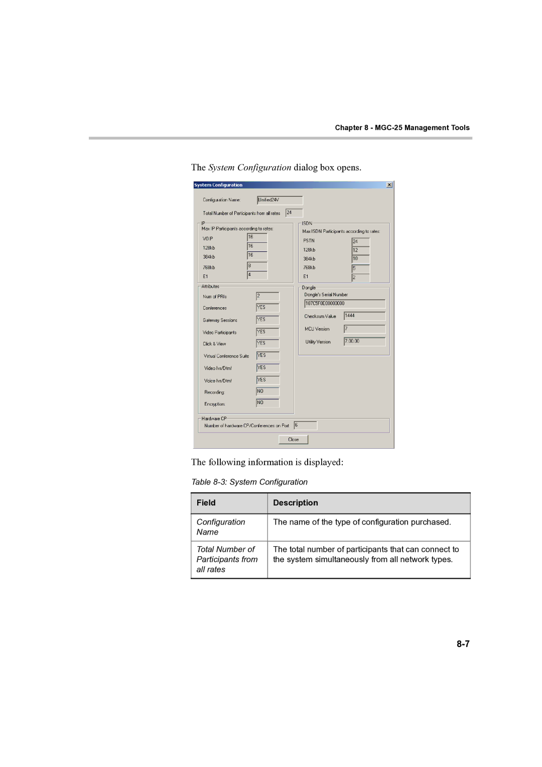 Polycom DOC2232A manual System Configuration 