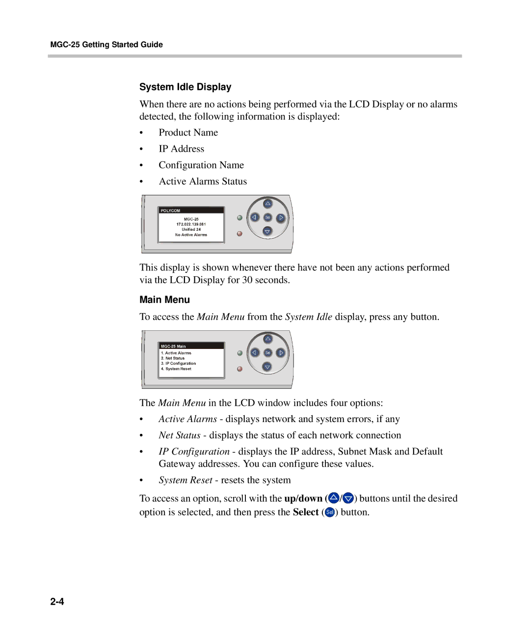 Polycom DOC2232A manual Buttons until the desired 