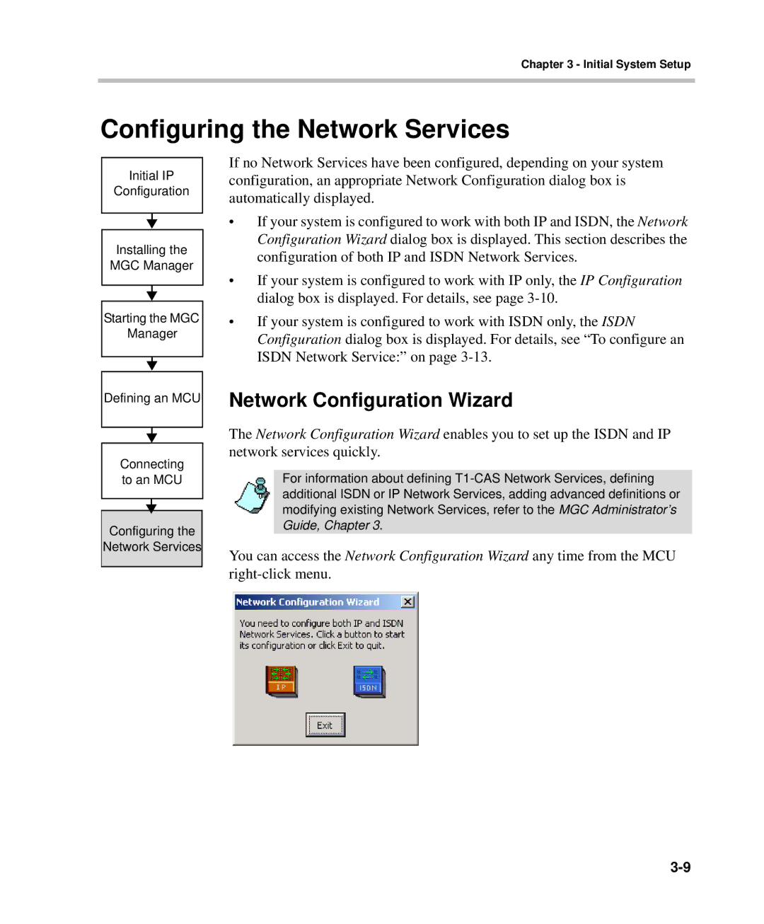 Polycom DOC2232A manual Configuring the Network Services, Network Configuration Wizard 