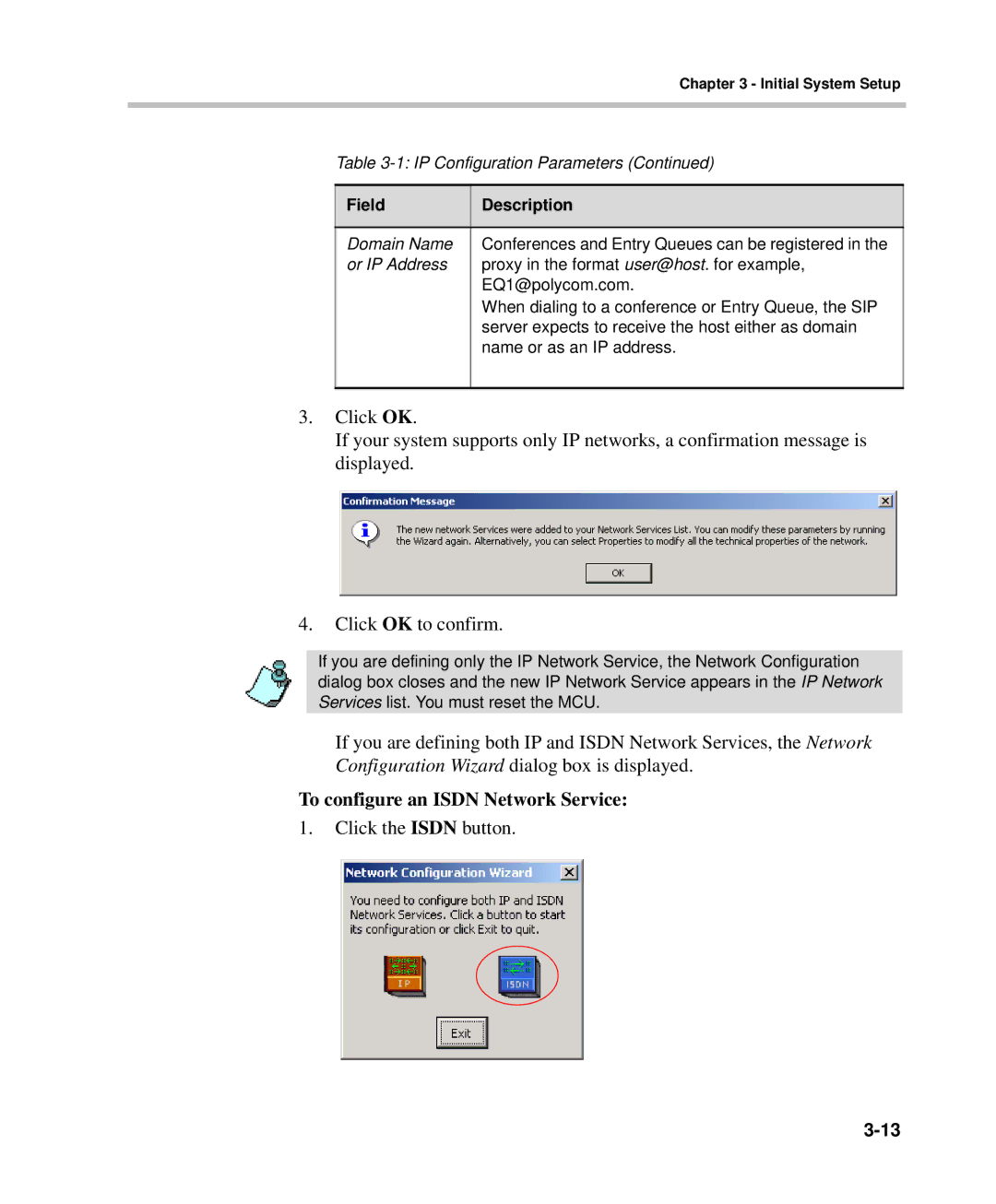 Polycom DOC2232A manual To configure an Isdn Network Service 