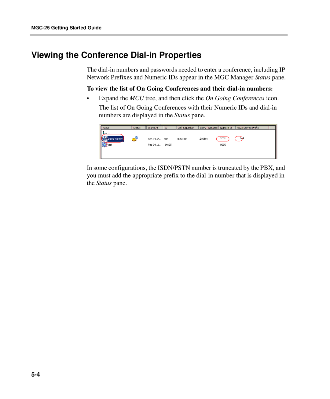 Polycom DOC2232A manual Viewing the Conference Dial-in Properties 