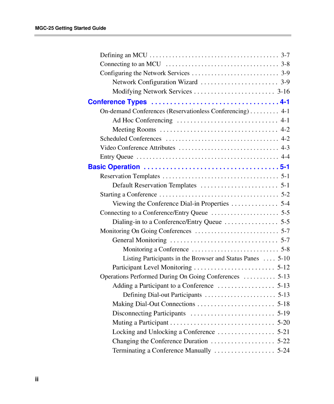 Polycom DOC2232A manual Conference Types 