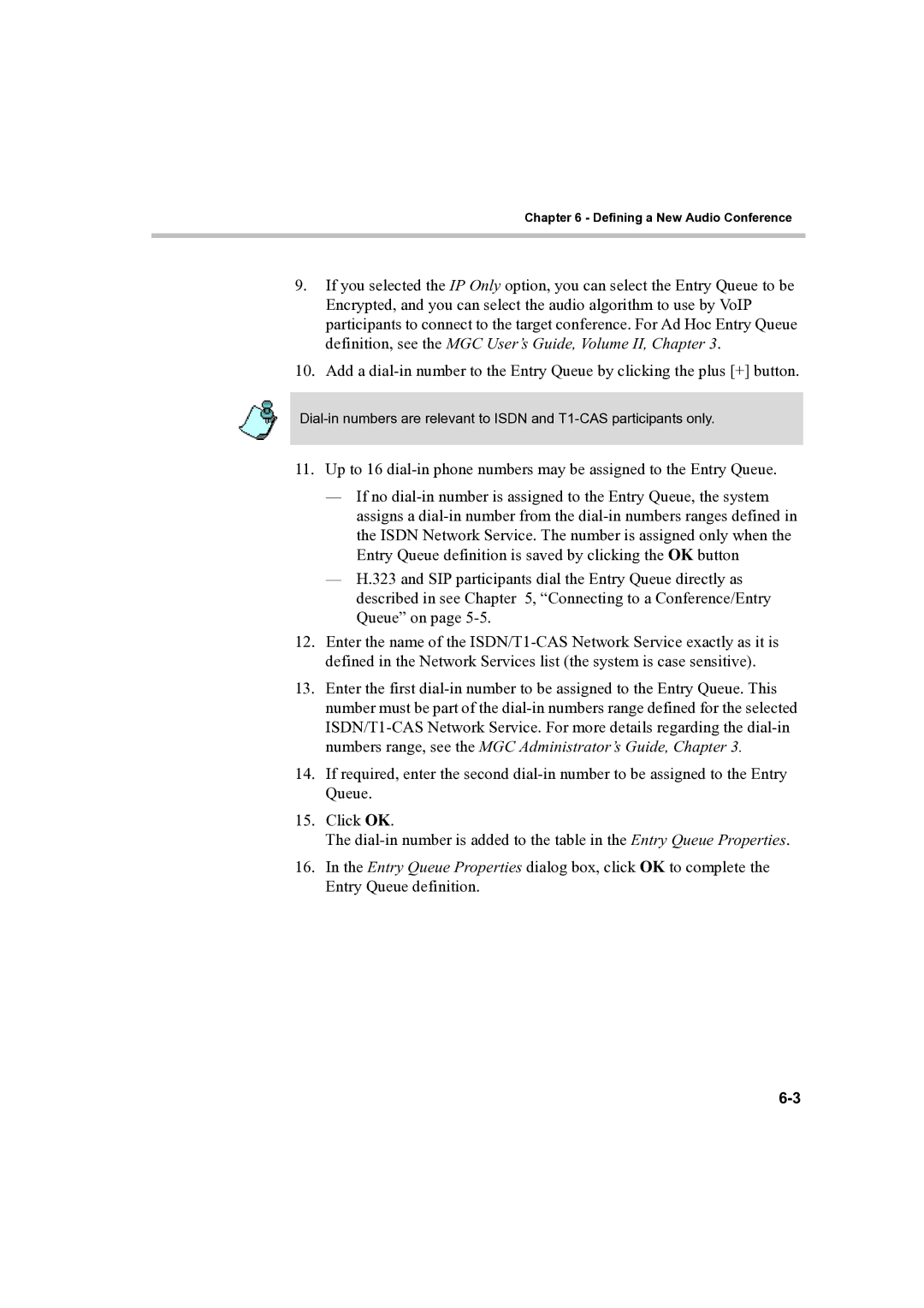 Polycom DOC2232A manual Defining a New Audio Conference 