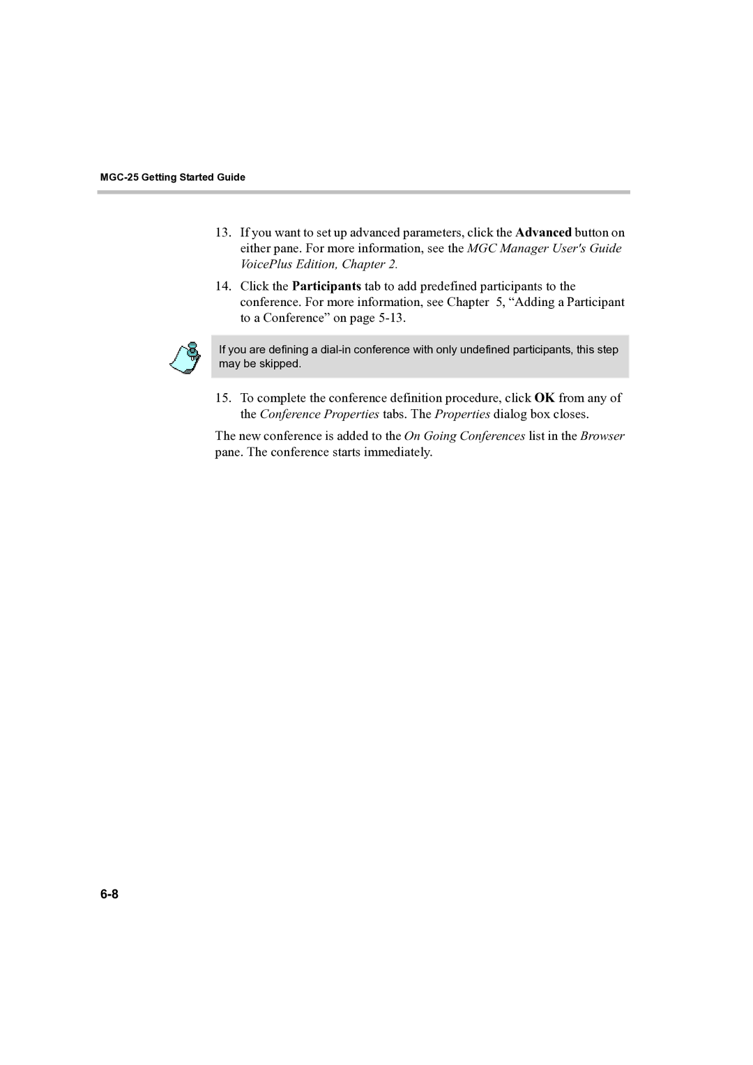 Polycom DOC2232A manual MGC-25 Getting Started Guide 