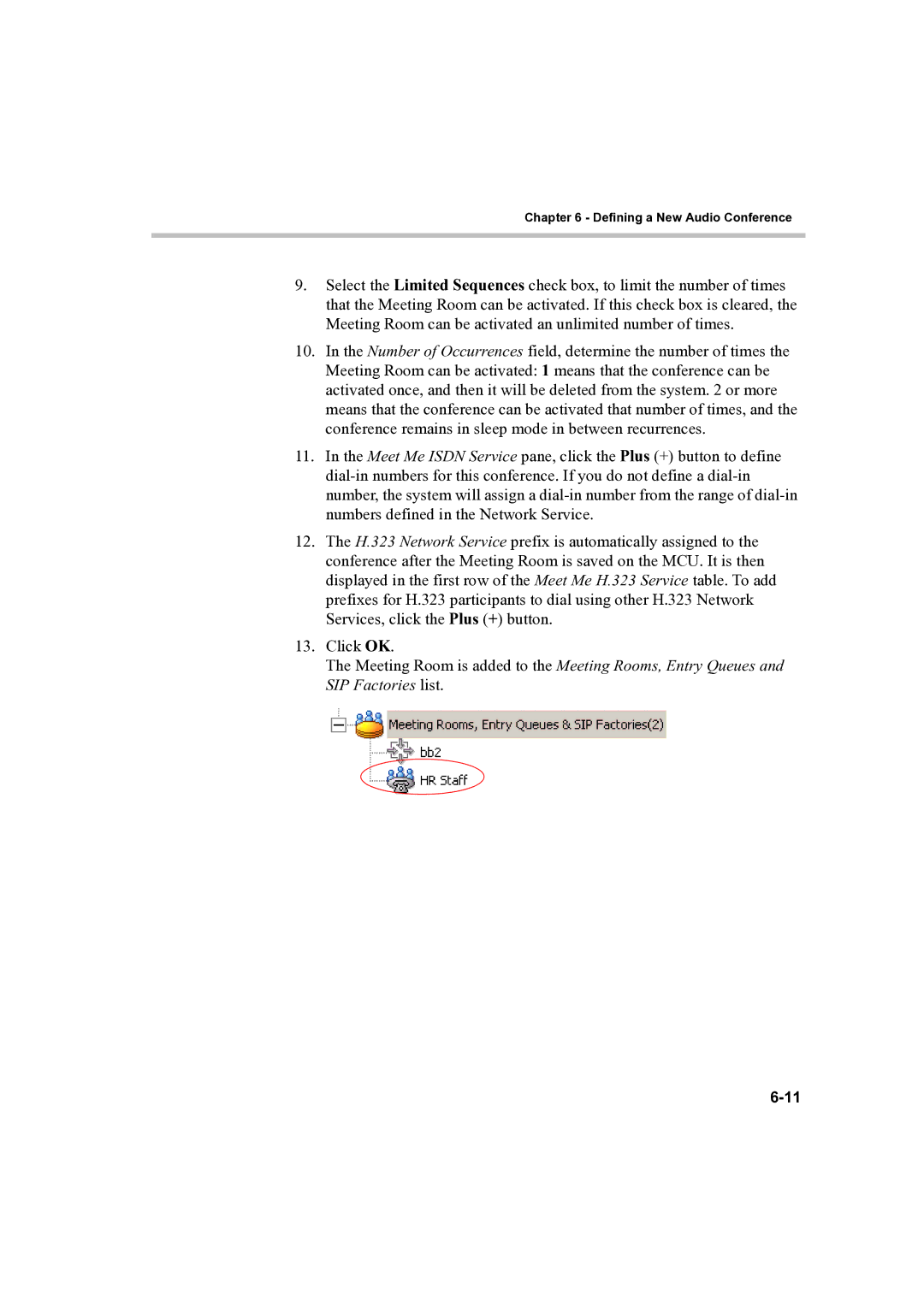 Polycom DOC2232A manual Defining a New Audio Conference 