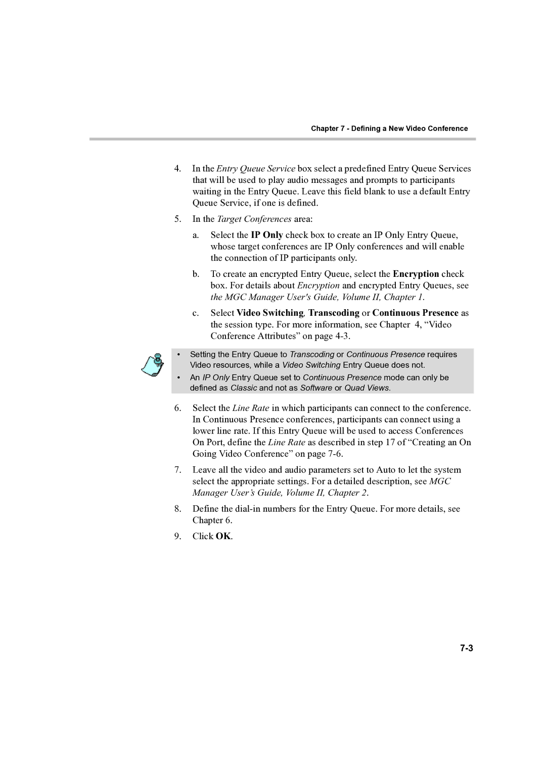 Polycom DOC2232A manual Target Conferences area 