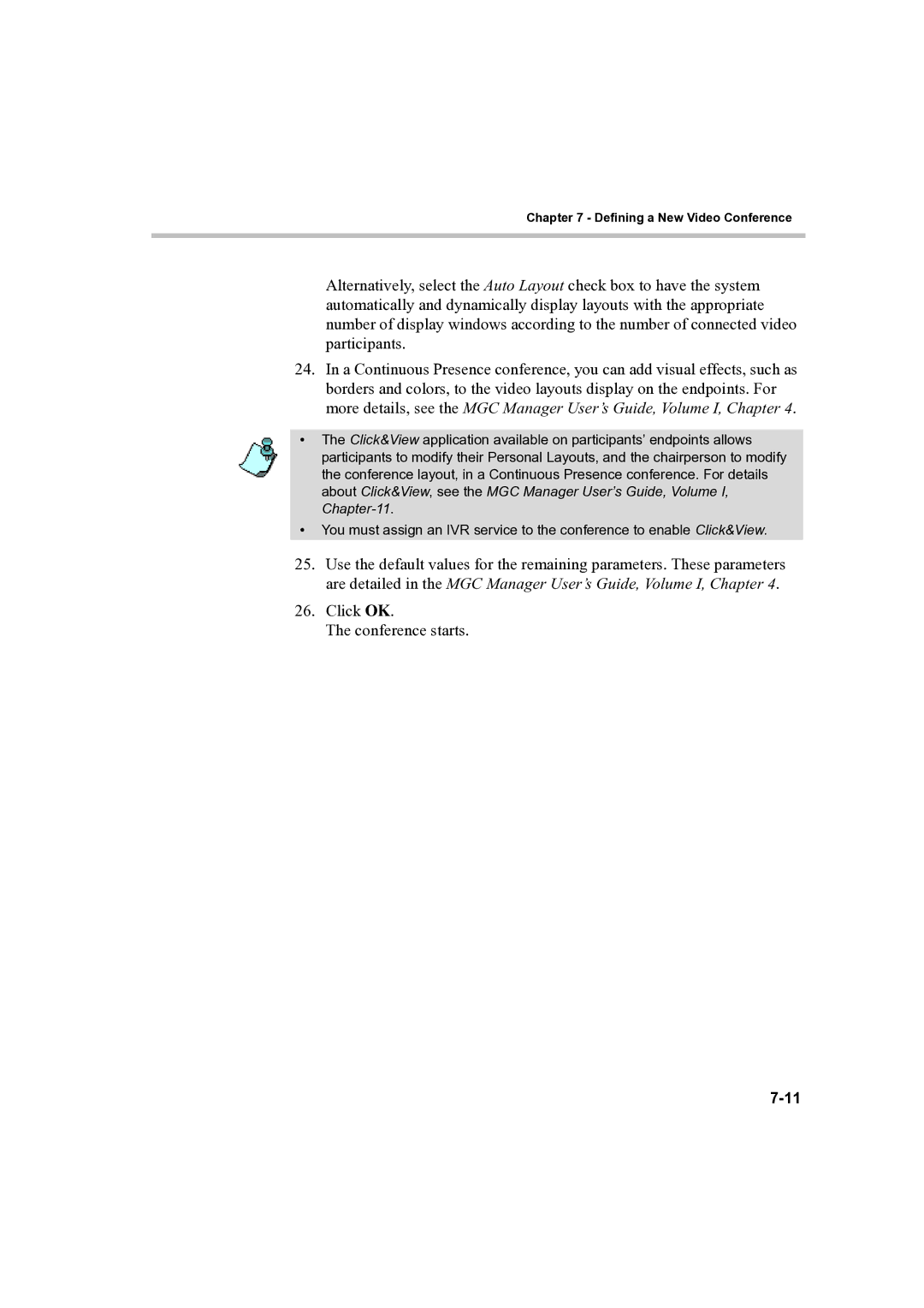 Polycom DOC2232A manual Defining a New Video Conference 