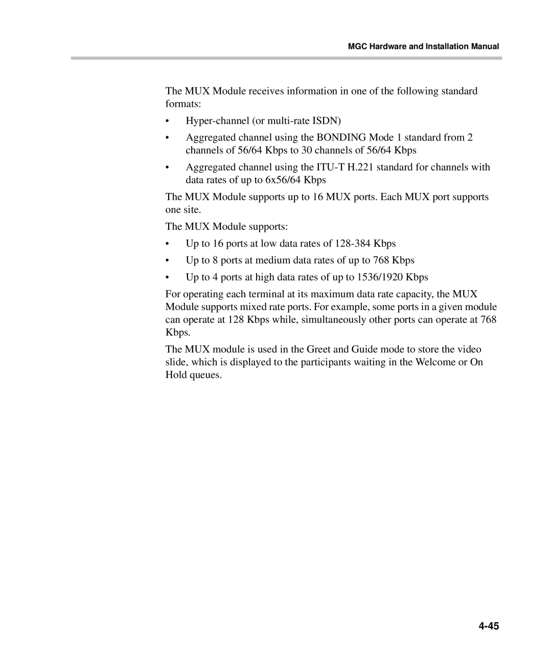 Polycom DOC2237A manual MGC Hardware and Installation Manual 