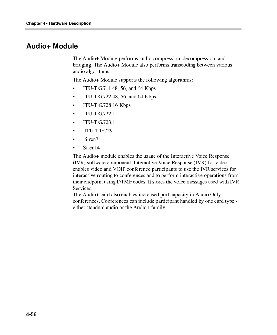 Polycom DOC2237A manual Audio+ Module 