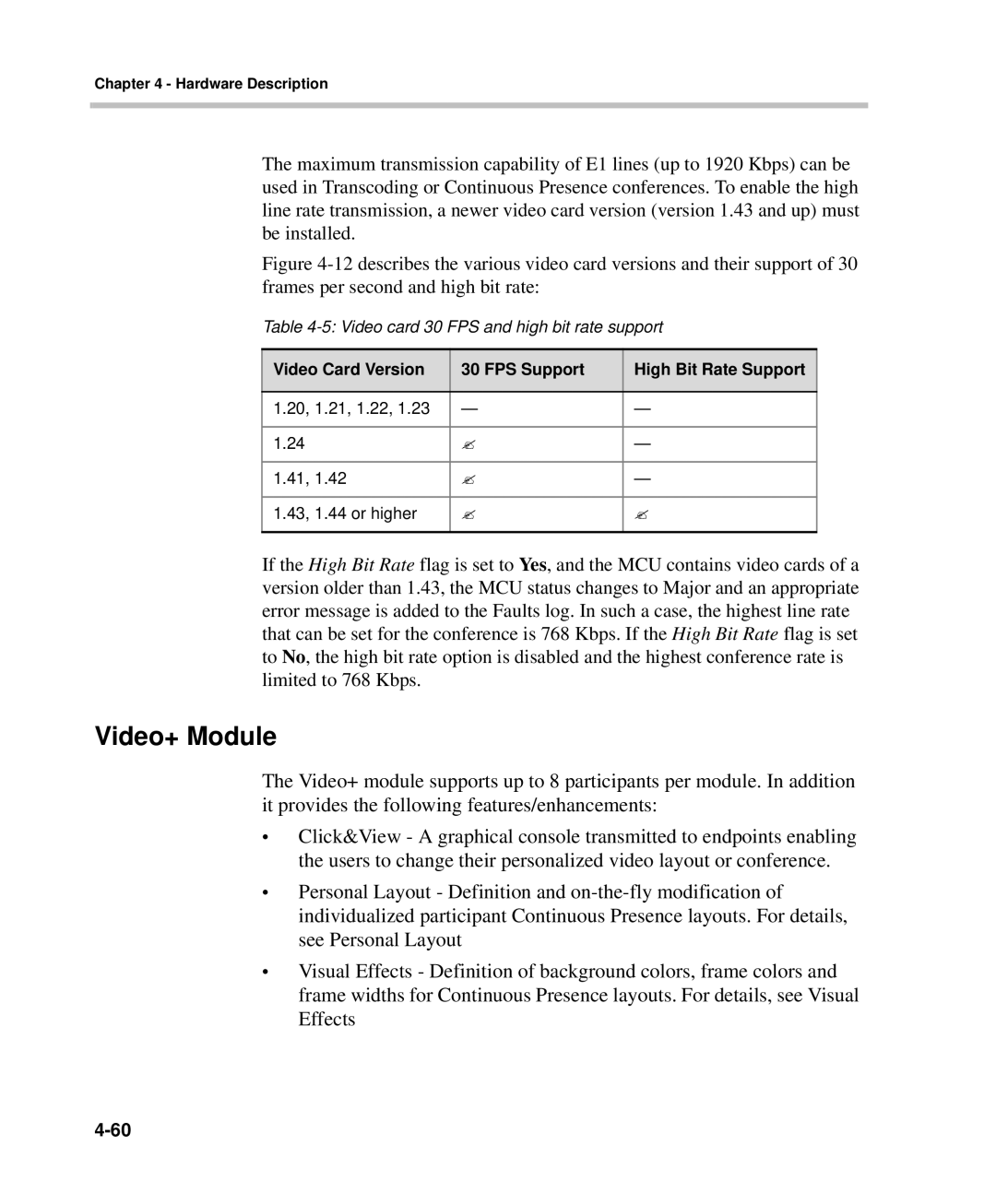 Polycom DOC2237A manual Video+ Module 