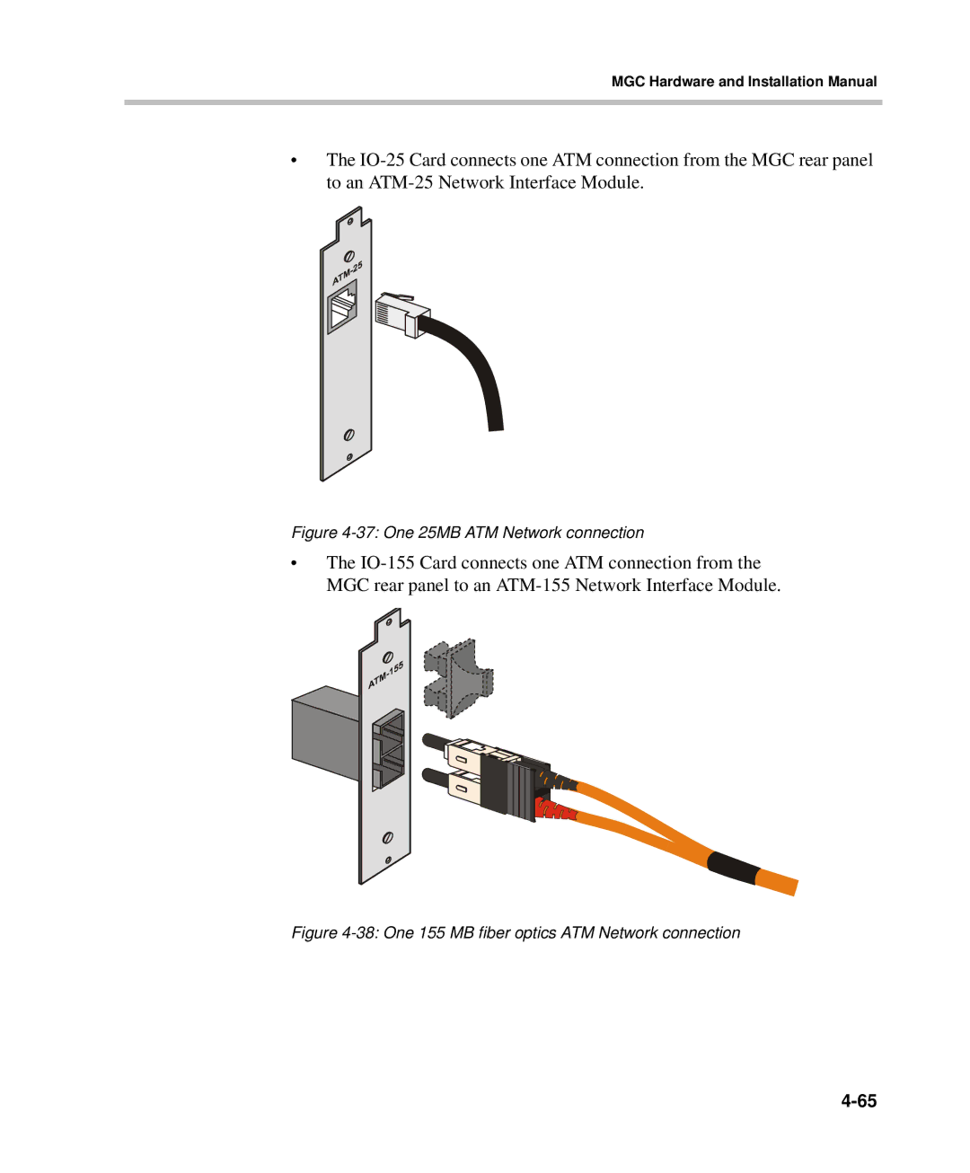 Polycom DOC2237A manual One 25MB ATM Network connection 