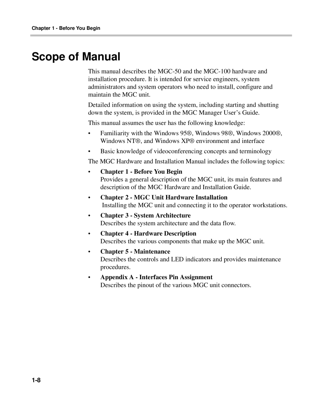 Polycom DOC2237A manual Scope of Manual, Before You Begin 