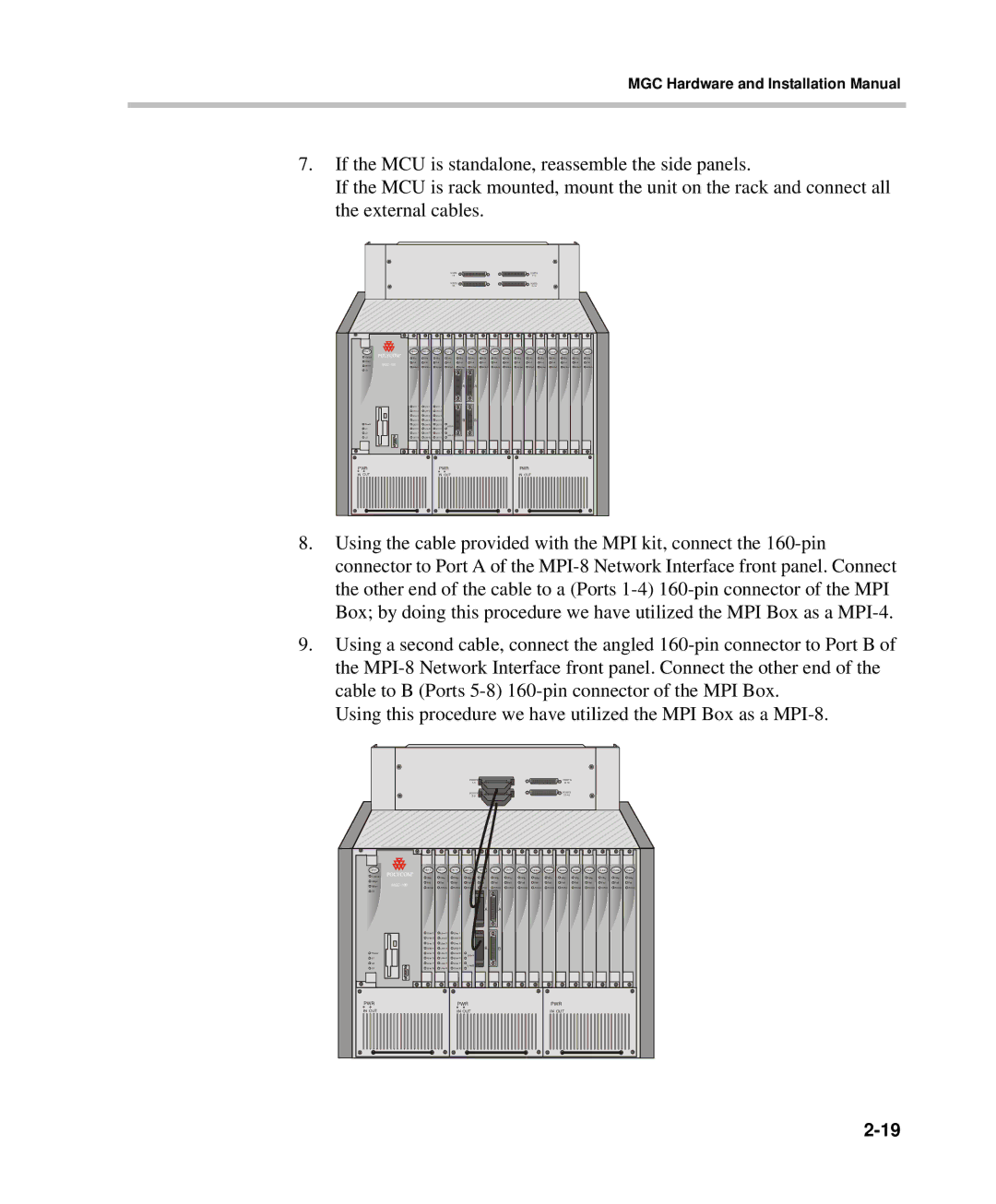 Polycom DOC2237A manual Minor MGC-100 