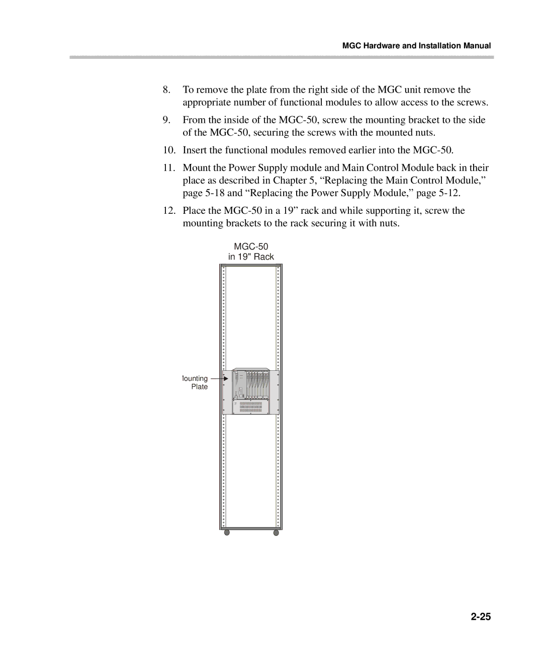 Polycom DOC2237A manual MGC-50 19 Rack 