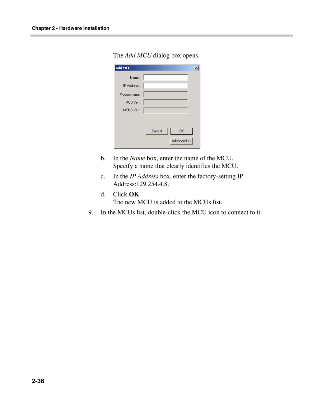 Polycom DOC2237A manual Hardware Installation 