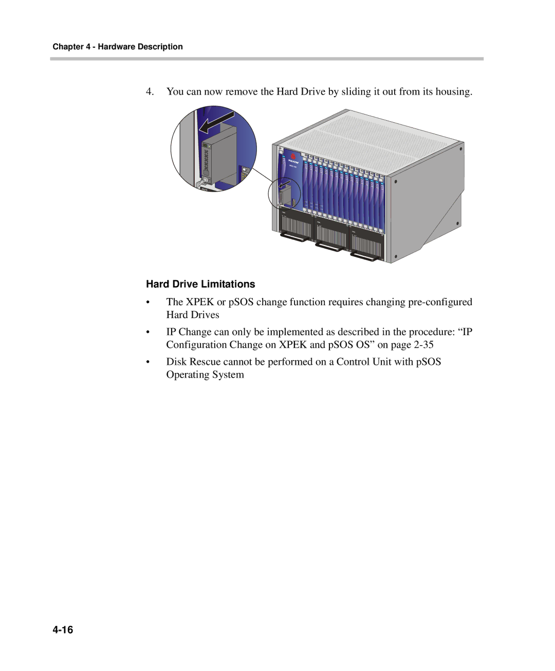 Polycom DOC2237A manual Hard Drive Limitations 