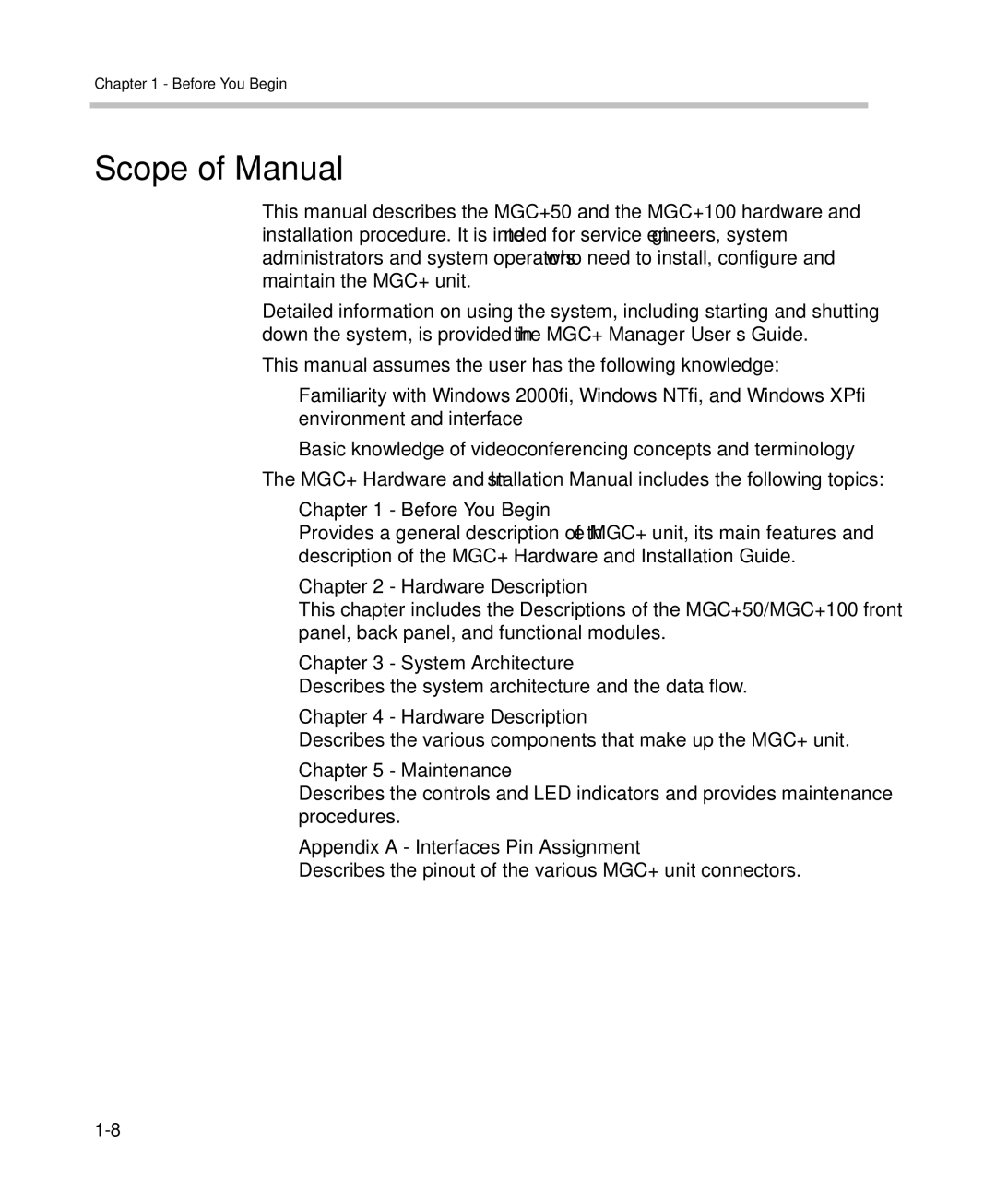 Polycom DOC2238A manual Scope of Manual 