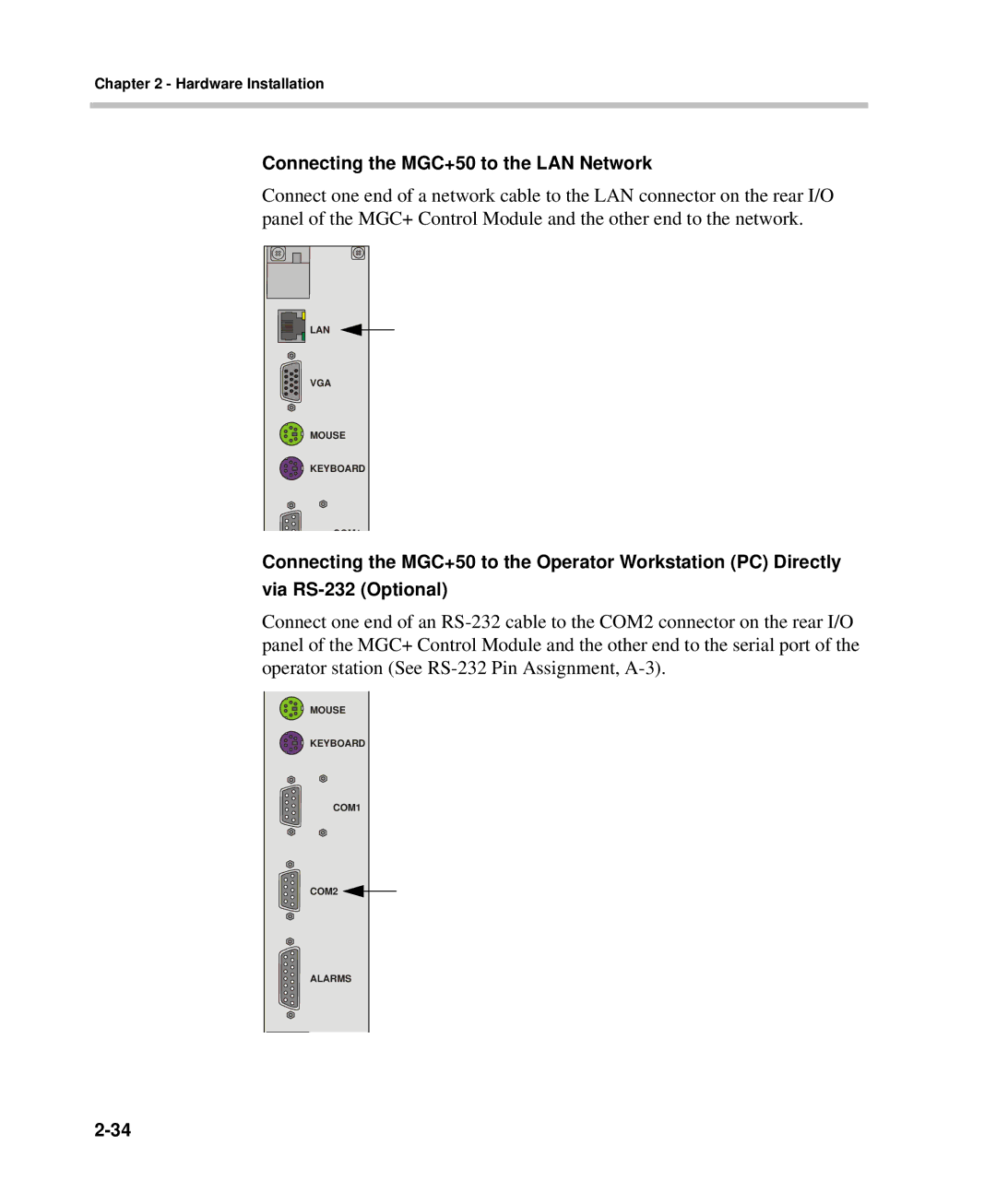 Polycom DOC2238A manual Connecting the MGC+50 to the LAN Network 