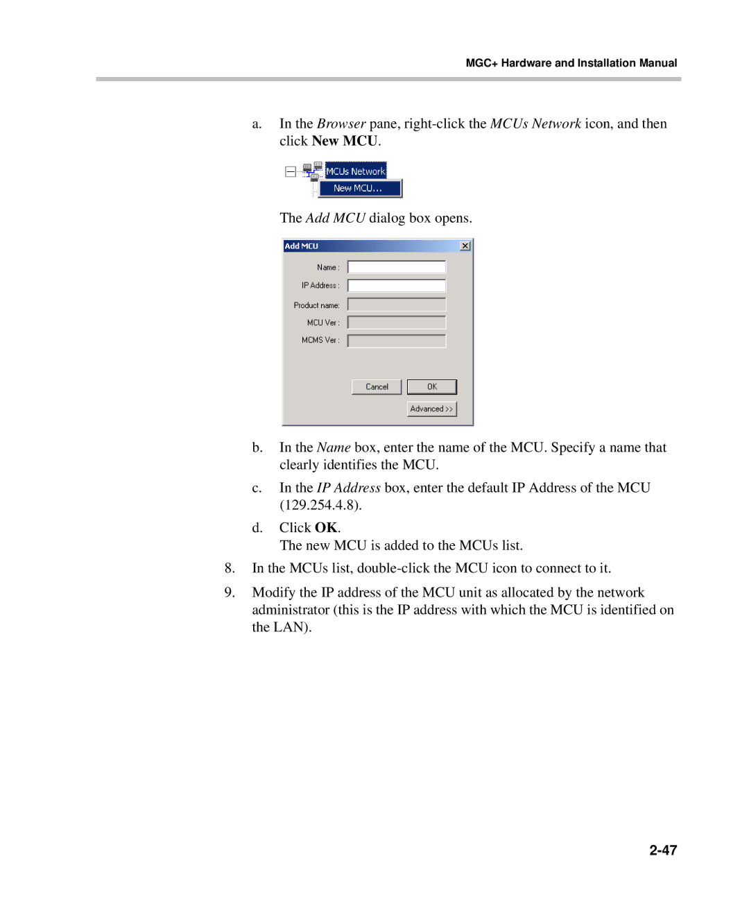 Polycom DOC2238A manual MGC+ Hardware and Installation Manual 