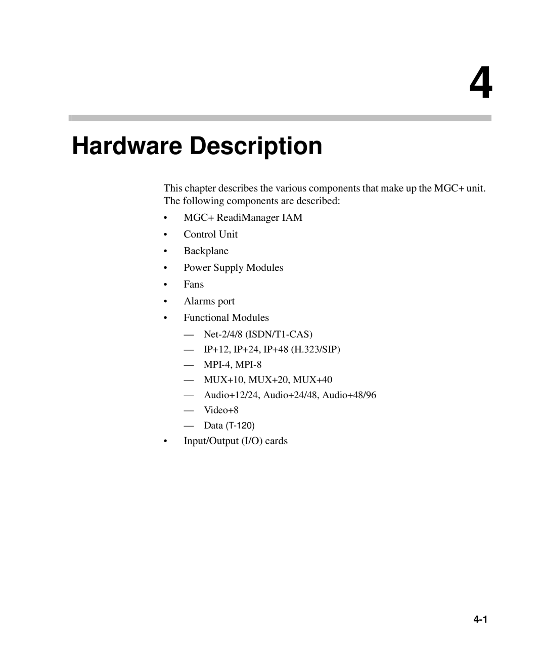 Polycom DOC2238A manual Hardware Description 