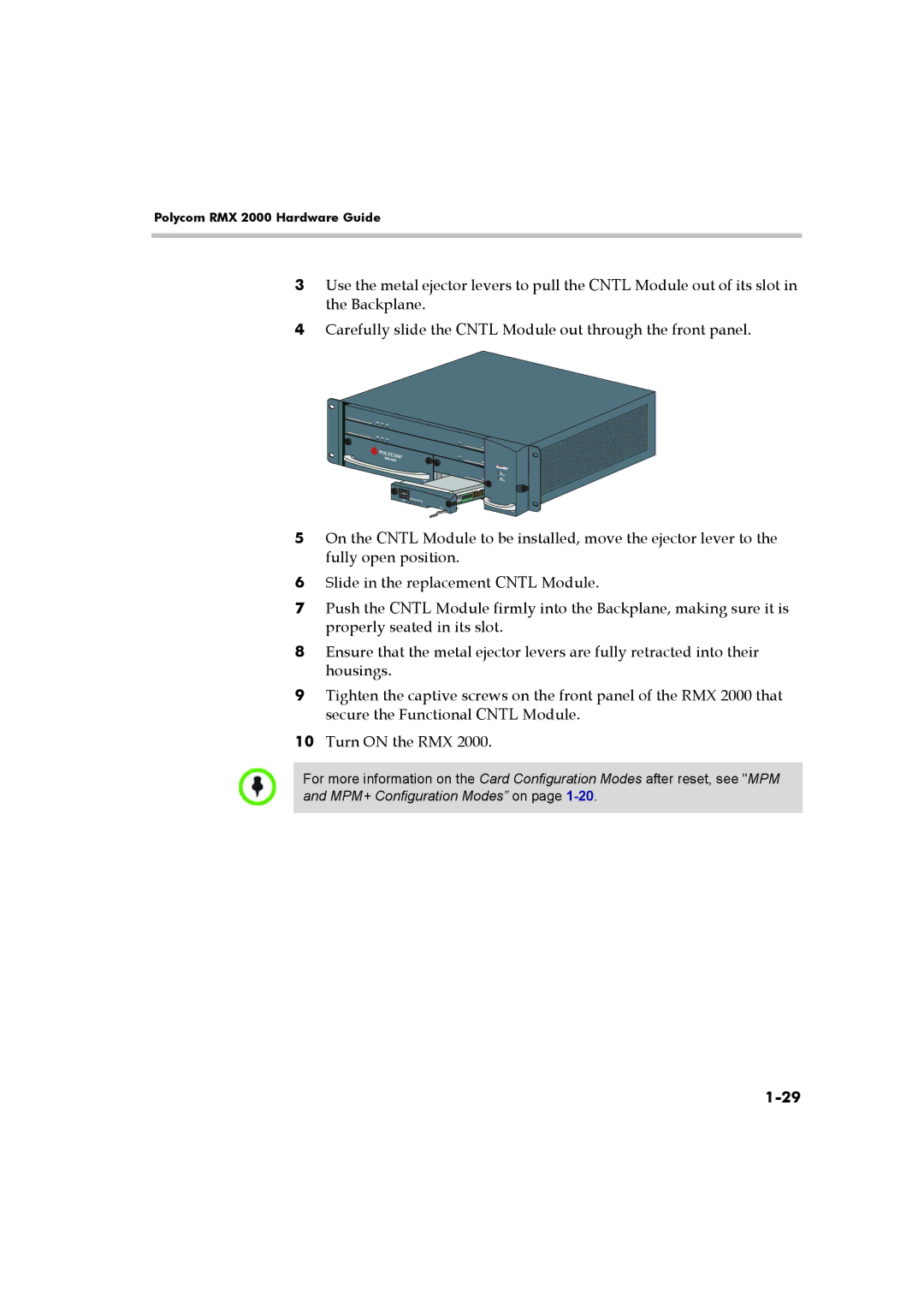 Polycom DOC2547A manual Polycom RMX 2000 Hardware Guide 