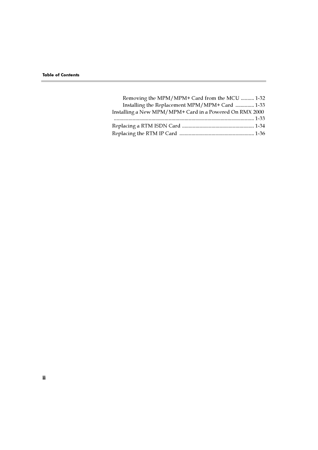 Polycom DOC2547A manual Table of Contents 