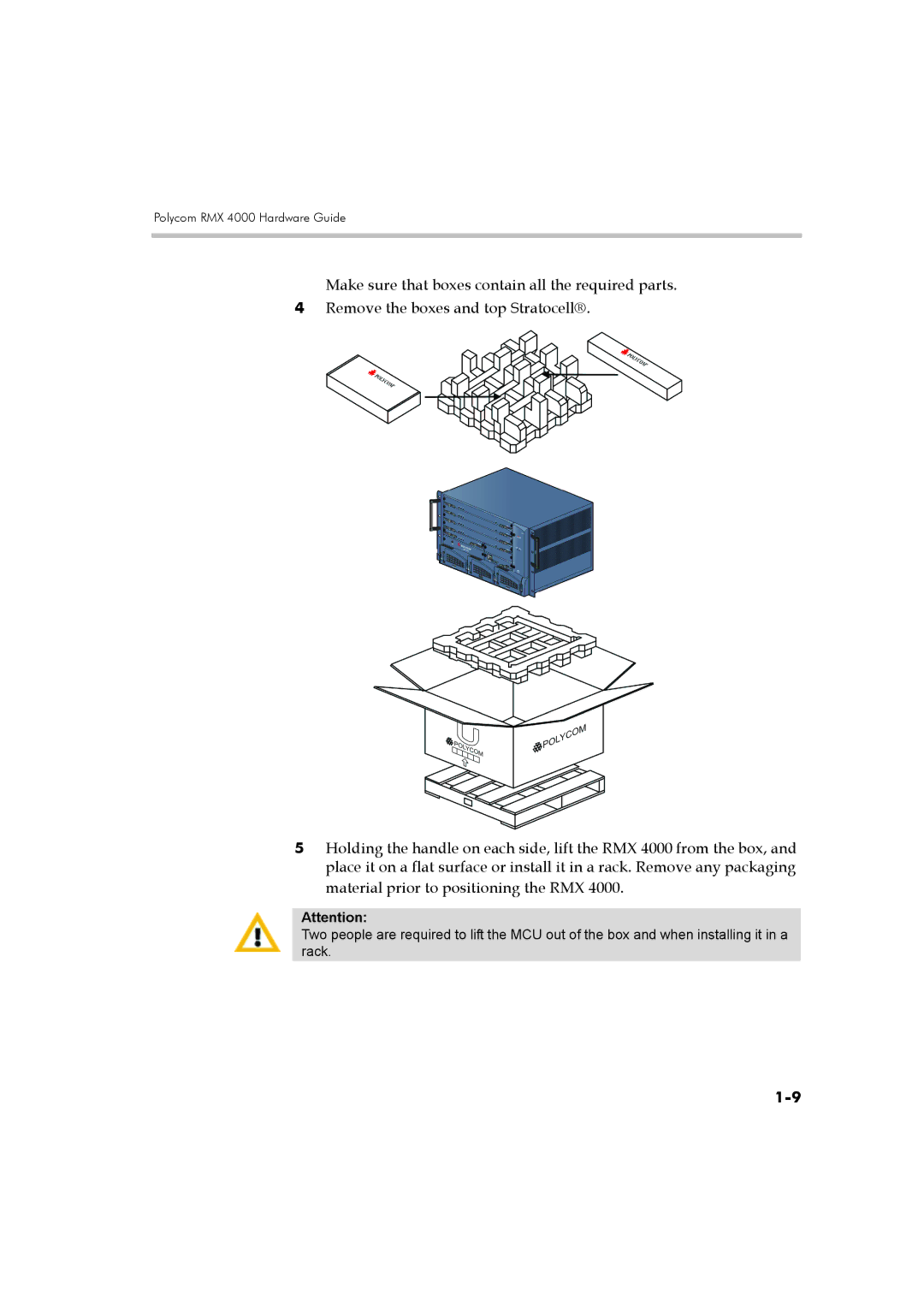 Polycom DOC2548A manual Polycom RMX 4000 Hardware Guide 