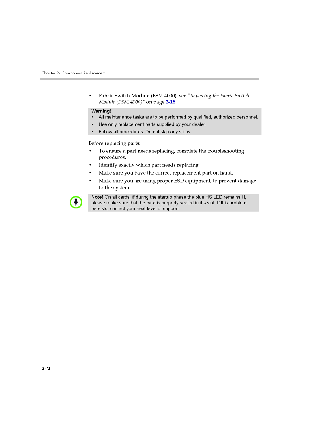 Polycom DOC2548A manual Component Replacement 