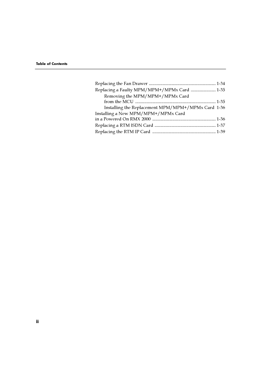 Polycom DOC2558B manual Table of Contents 