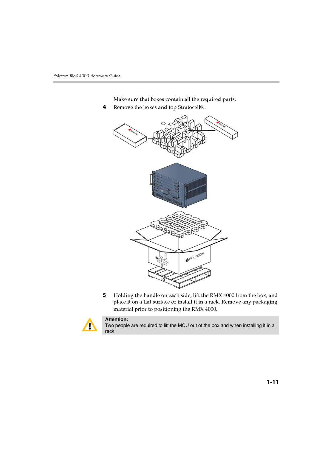 Polycom DOC2559A manual Polycom RMX 4000 Hardware Guide 