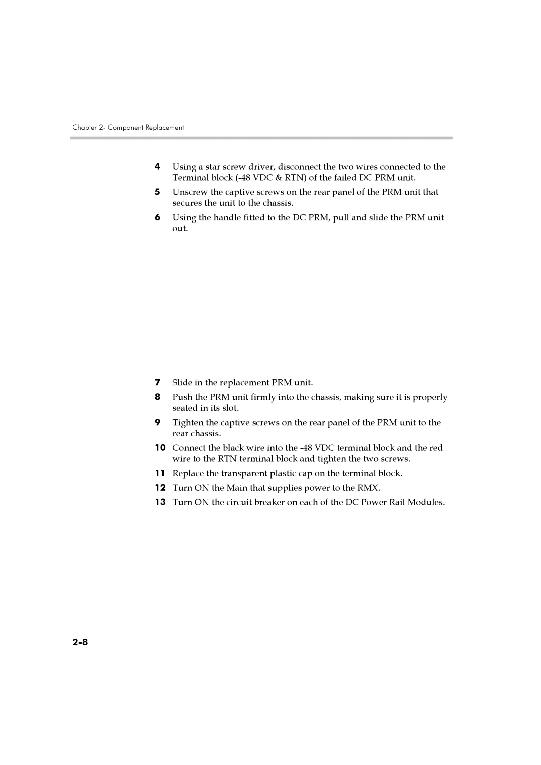 Polycom DOC2559A manual Component Replacement 