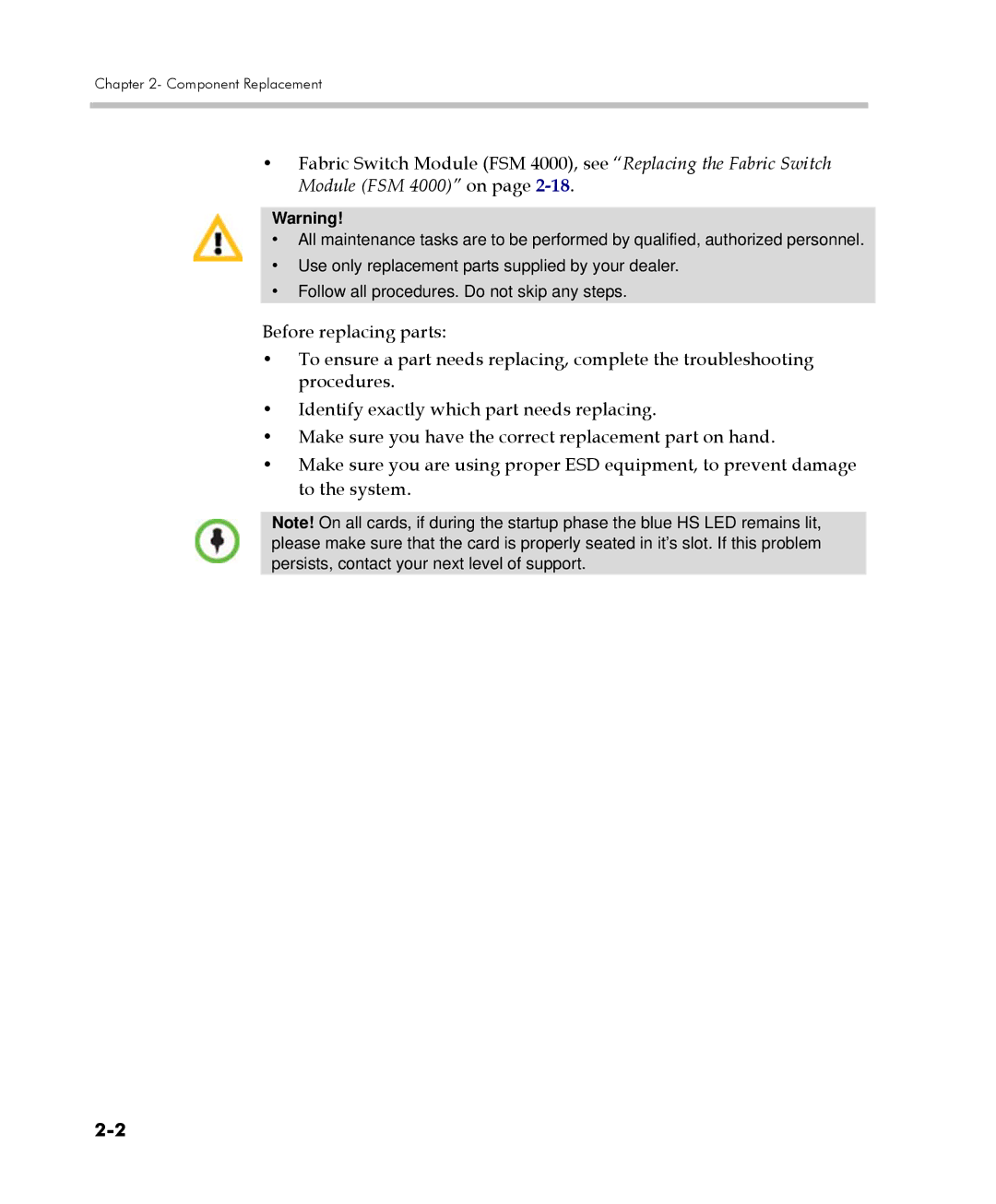 Polycom DOC2559C manual Component Replacement 