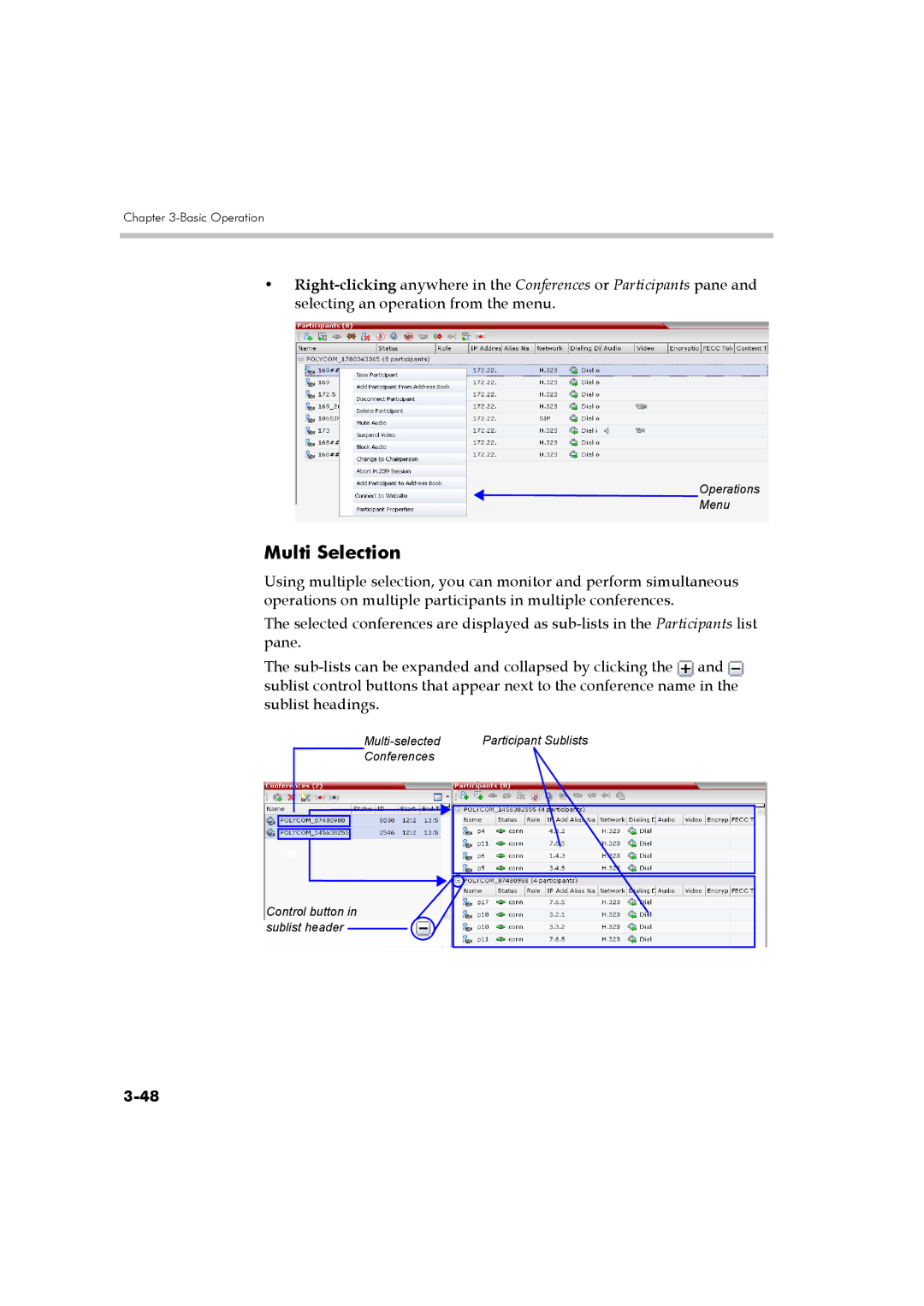 Polycom DOC2560B manual Multi Selection 