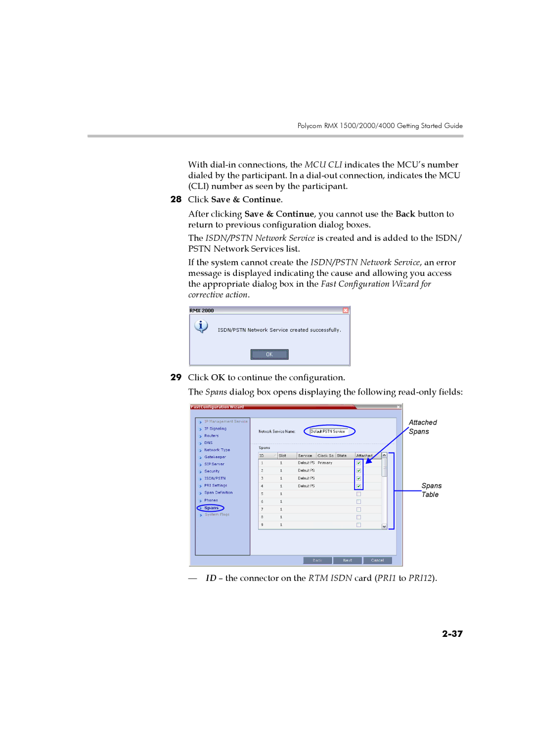 Polycom DOC2560B manual Click Save & Continue 