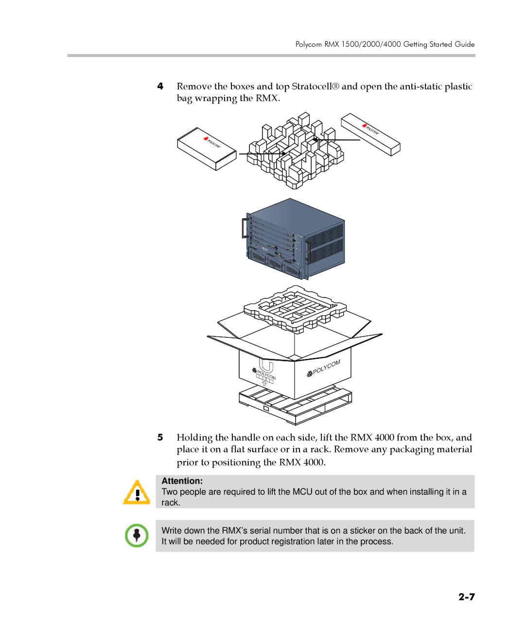 Polycom DOC2560C manual Polycom RMX 1500/2000/4000 Getting Started Guide 