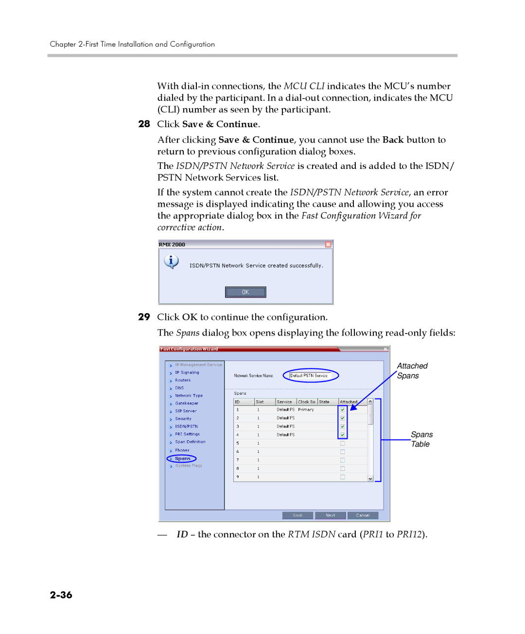 Polycom DOC2560C manual Click Save & Continue 