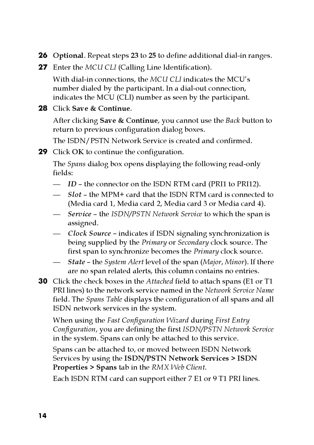 Polycom DOC2564A manual Click Save & Continue 