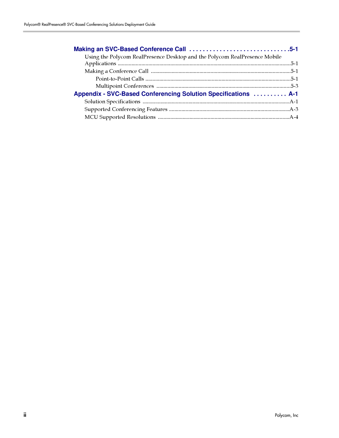 Polycom EDOC2501b manual Making an SVC-Based Conference Call 