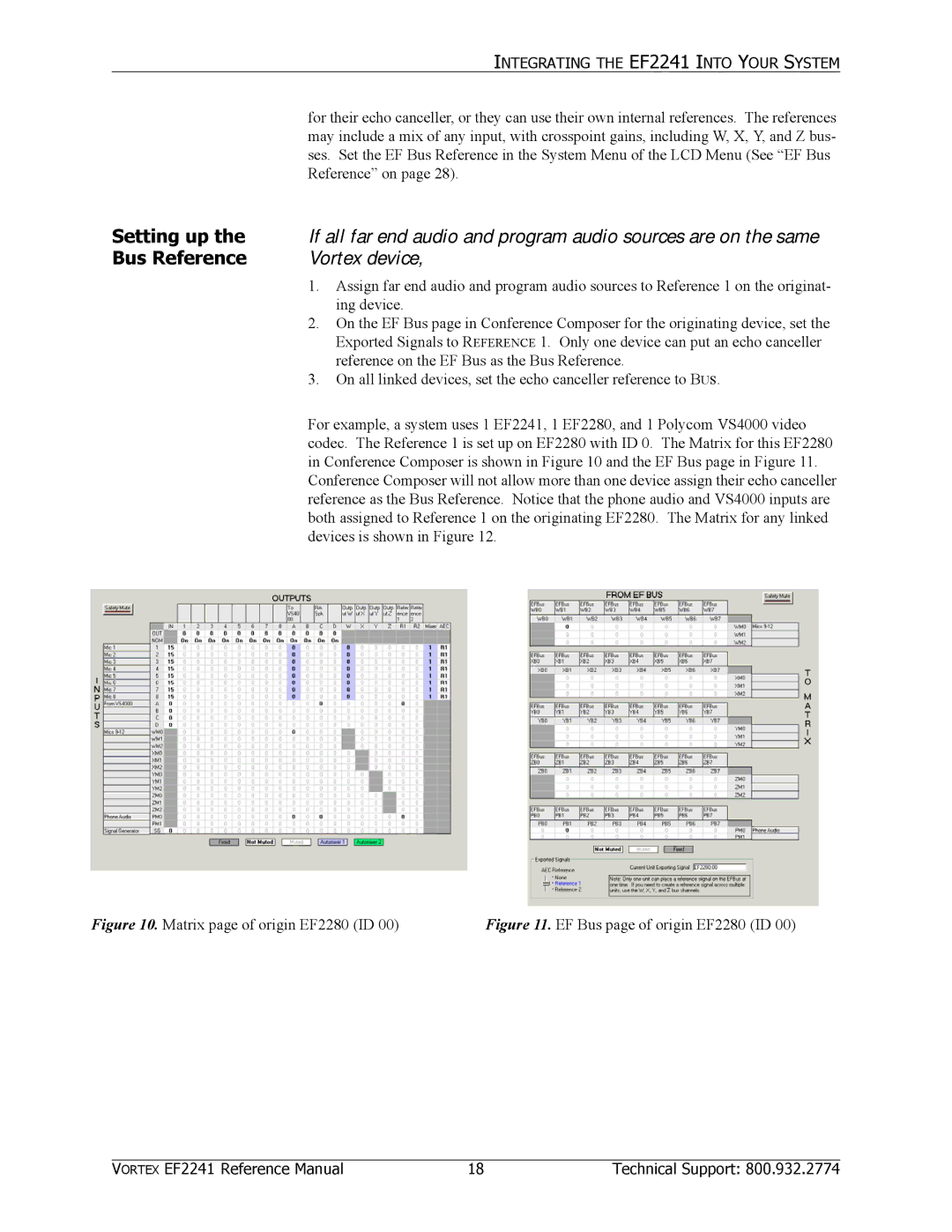 Polycom EF2241 manual Setting up, Bus Reference 